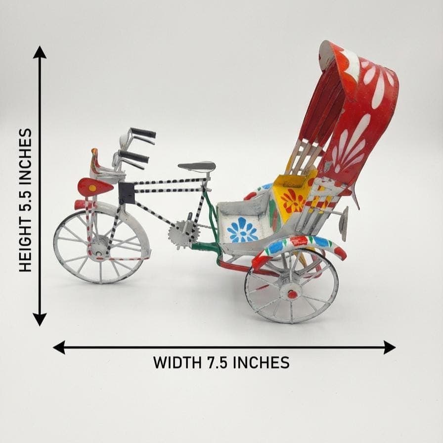 Home Decor Hand Painted Metal Handmade Rickshaw Showpiece/Model.| Souvenir Products - image 4