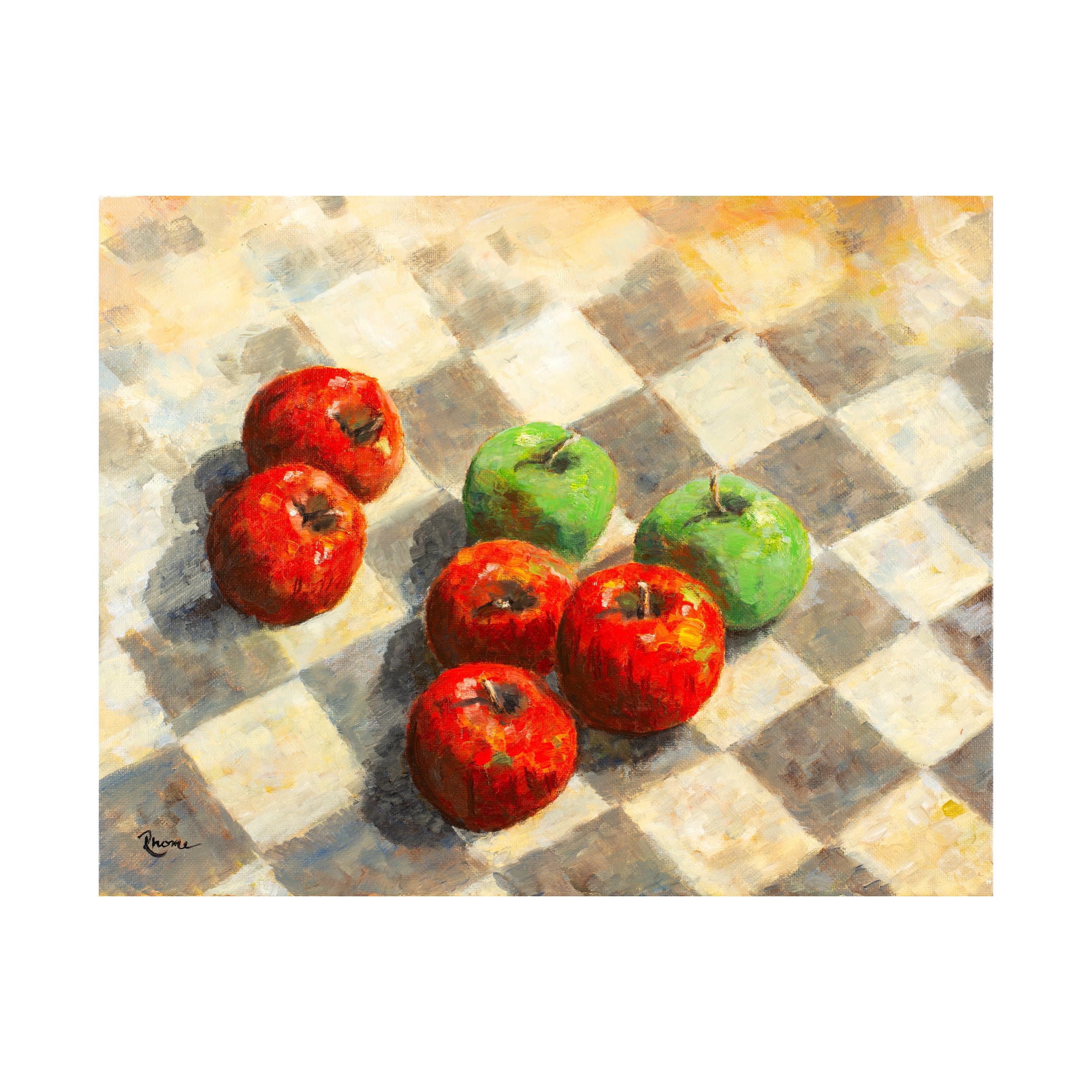 Apples, Red and Greem, Digital Download, Oil Painting