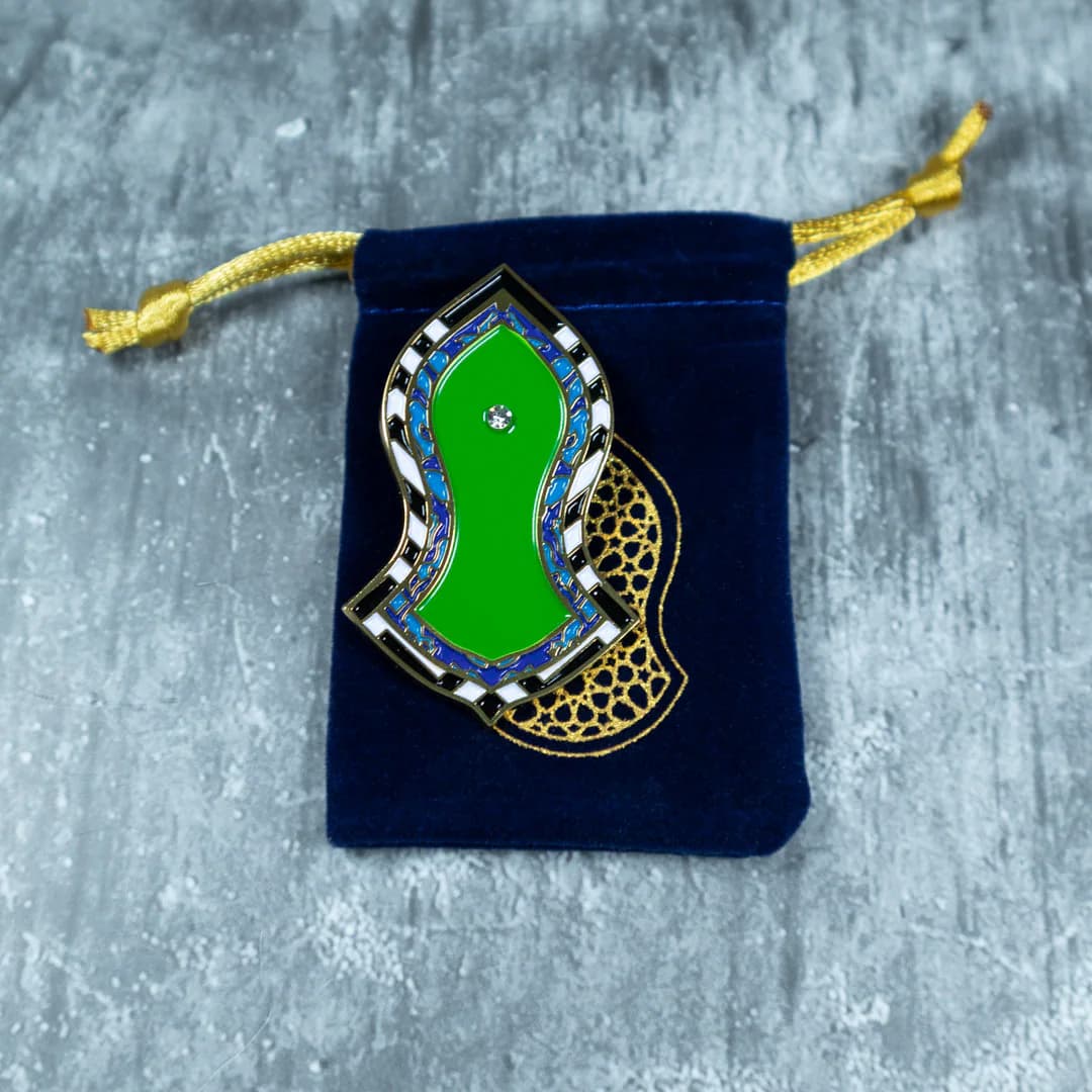 Nalayn Shareef Badge: Islamic Heritage Muslim Lapel Pin with Gift Box - image 4