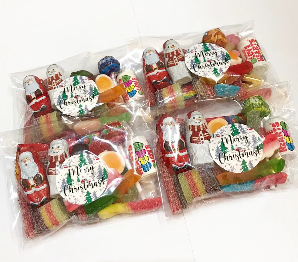 Pre-filled Christmas Sweet Packs Holiday Season Stocking Filler Christmas Favours Party Gift for Children Sweets Candy Secret Santa