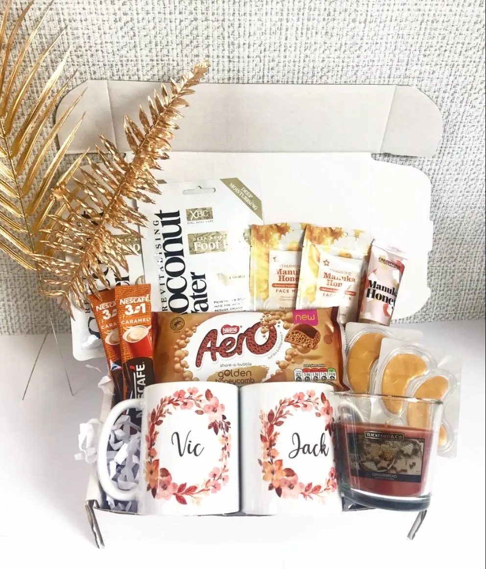 Luxury His & Hers Wedding Pamper Hamper Couple Gift Parents Cosy Treats Party Hug in a Box New House Anniversary Engagement Family Friends
