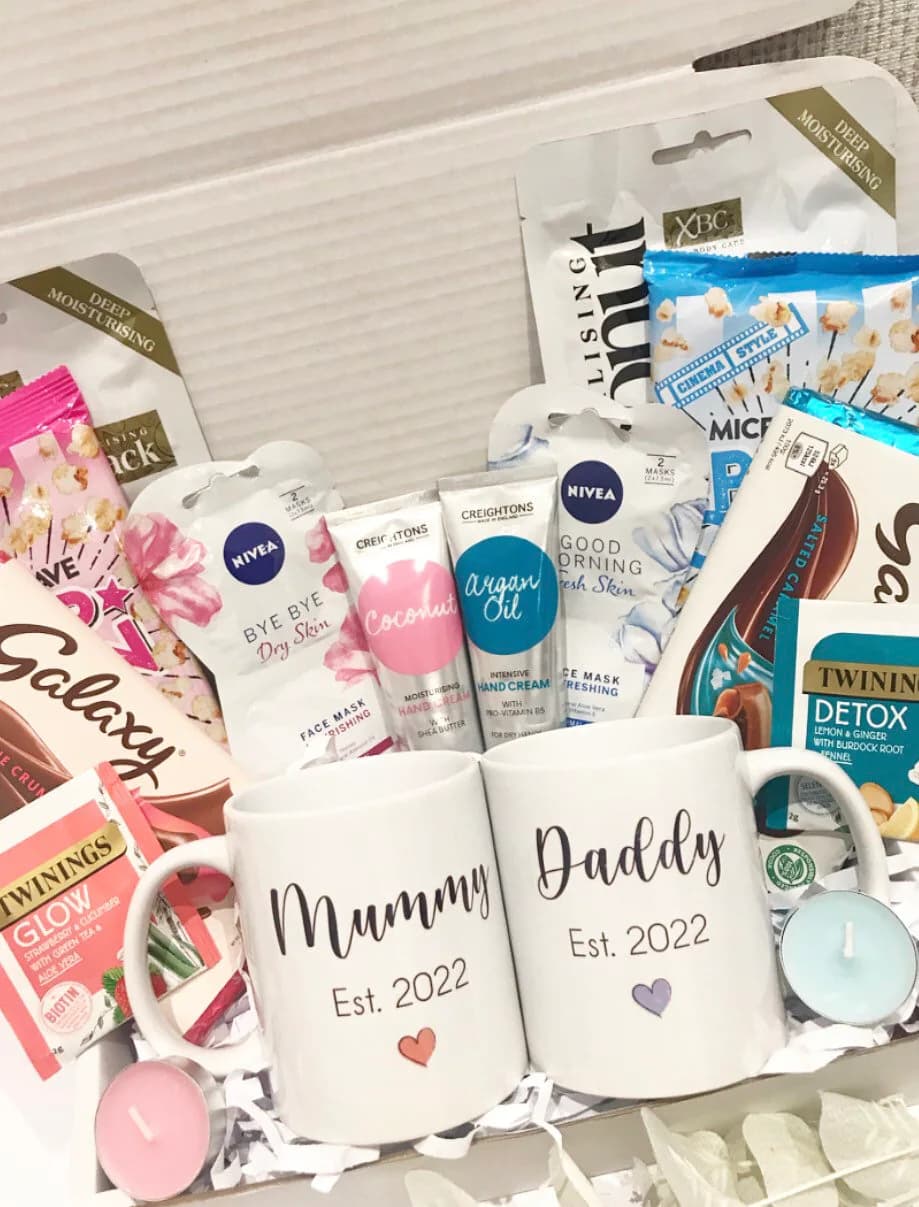 Luxury Mummy Daddy Pamper Hamper Couple Gift Wedding New House New Parents Cosy Treats Self Care Hug in a Box Parents To Be For Her For Him - image 4