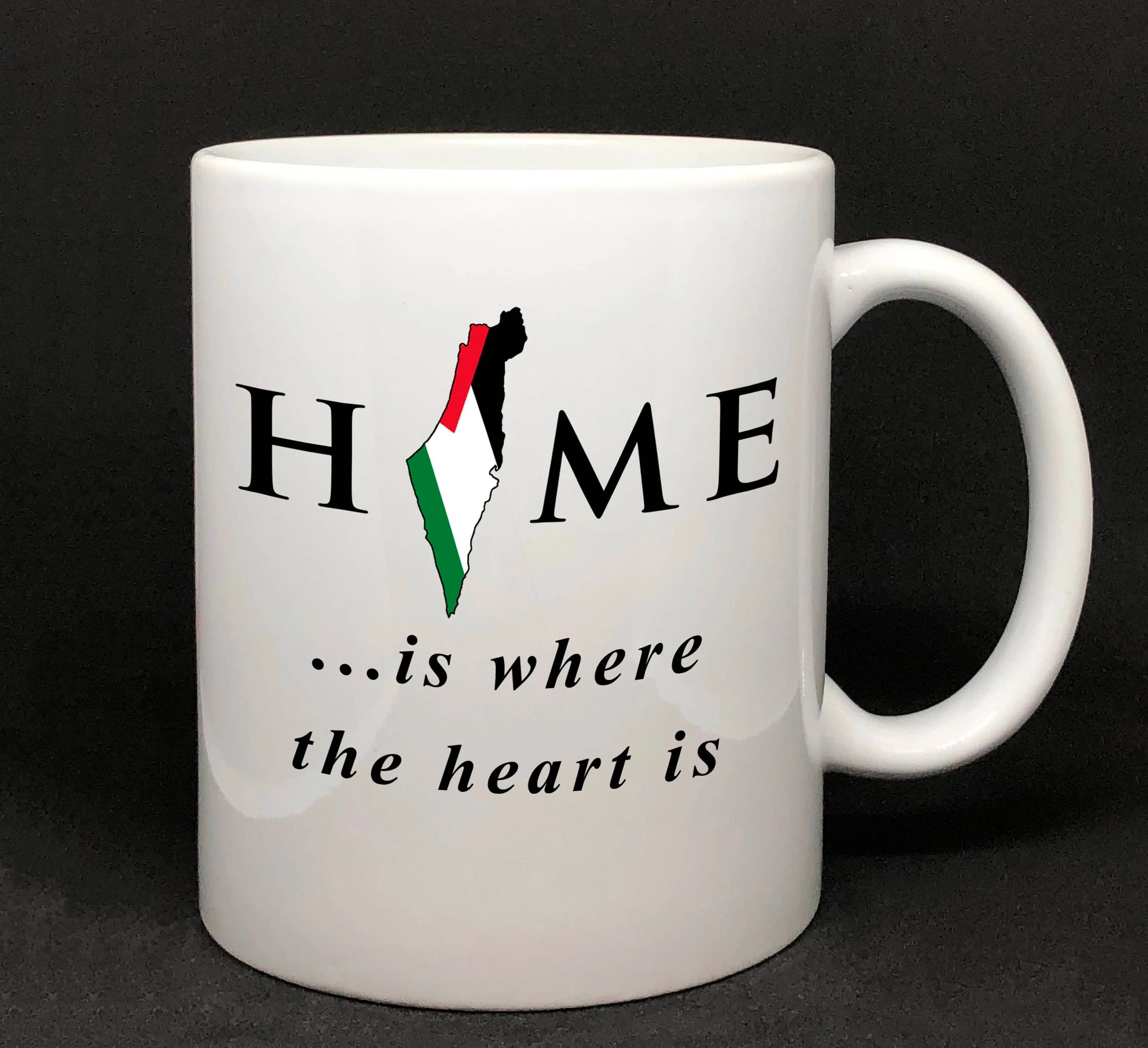 Palestine Coffee Mug, Home is Where the Heart is