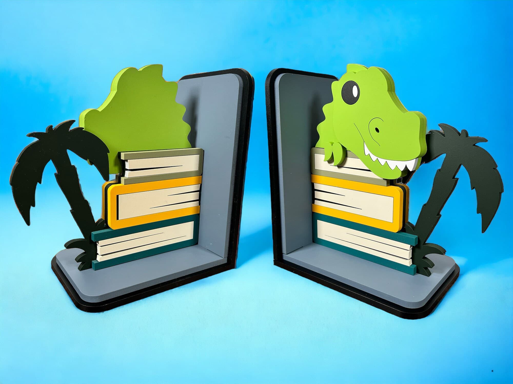 Adorable Wooden Baby Animal Bookends - image 3