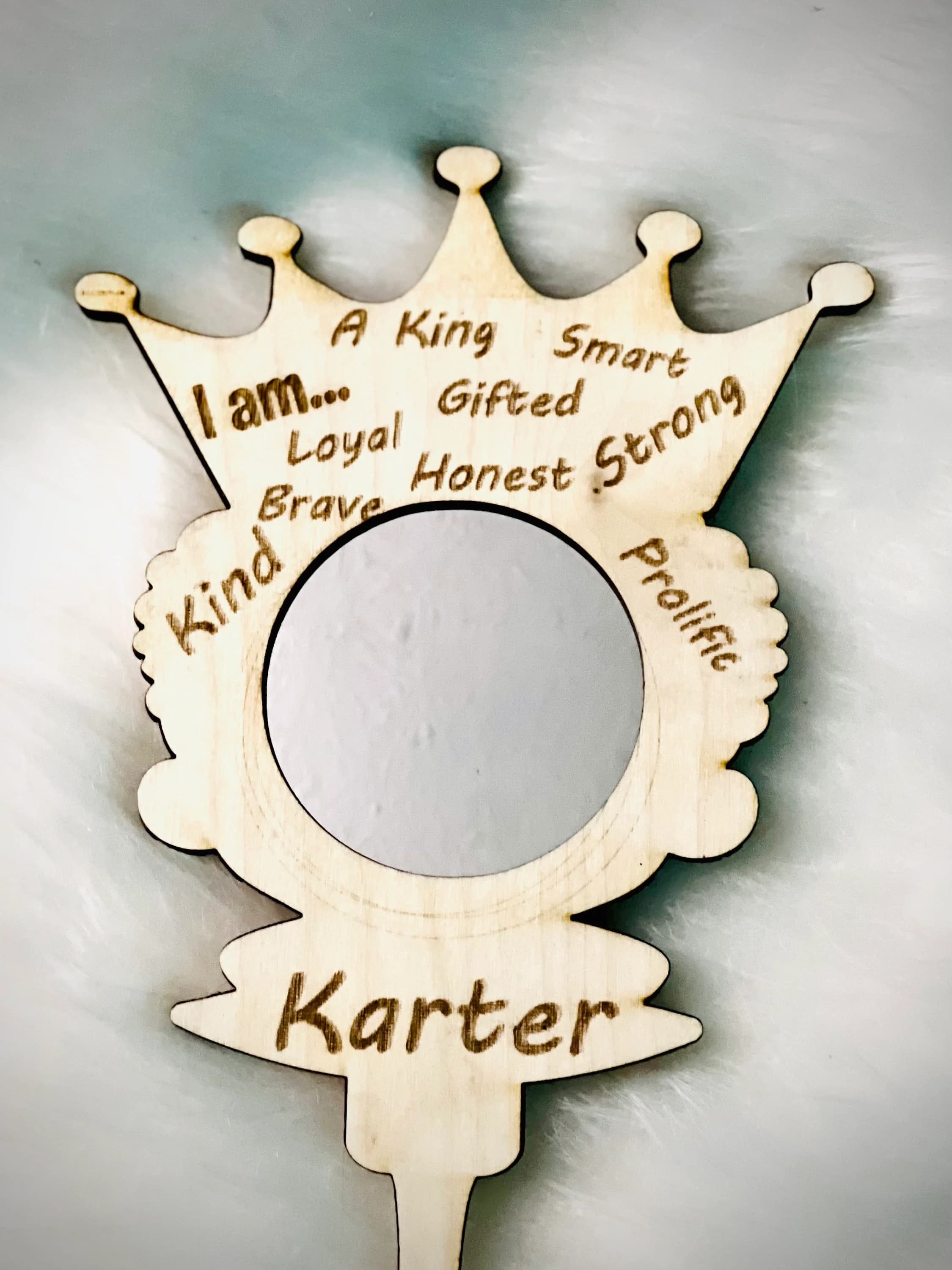 Afro Puff Affirmation Mirror - Personalized - image 5