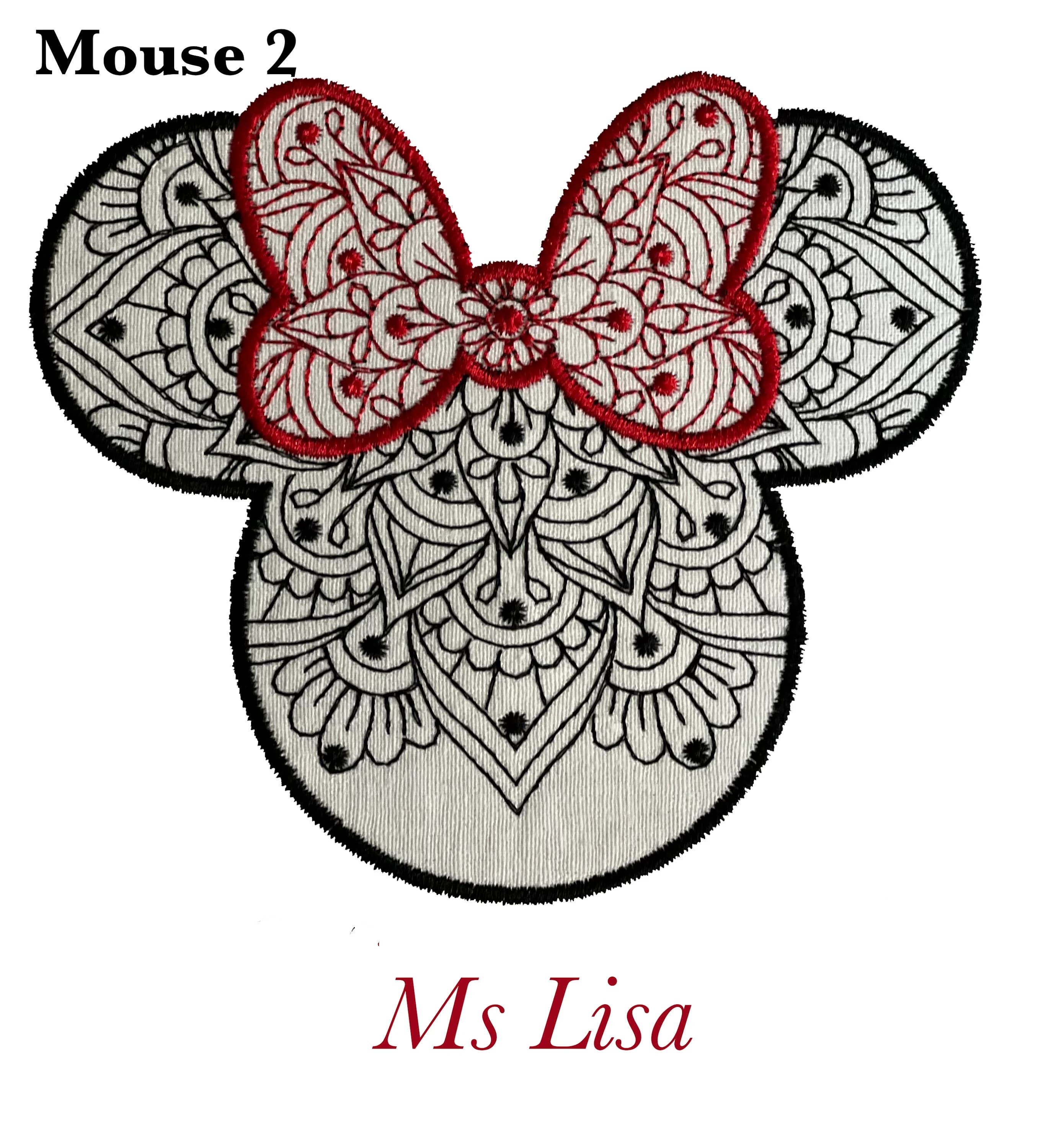 Vintage Unique Mickey/Minnie Mouse Inspired Embroidery Design - T-Shirt/Hoodie - CHILD AND ADULT sizes - image 3