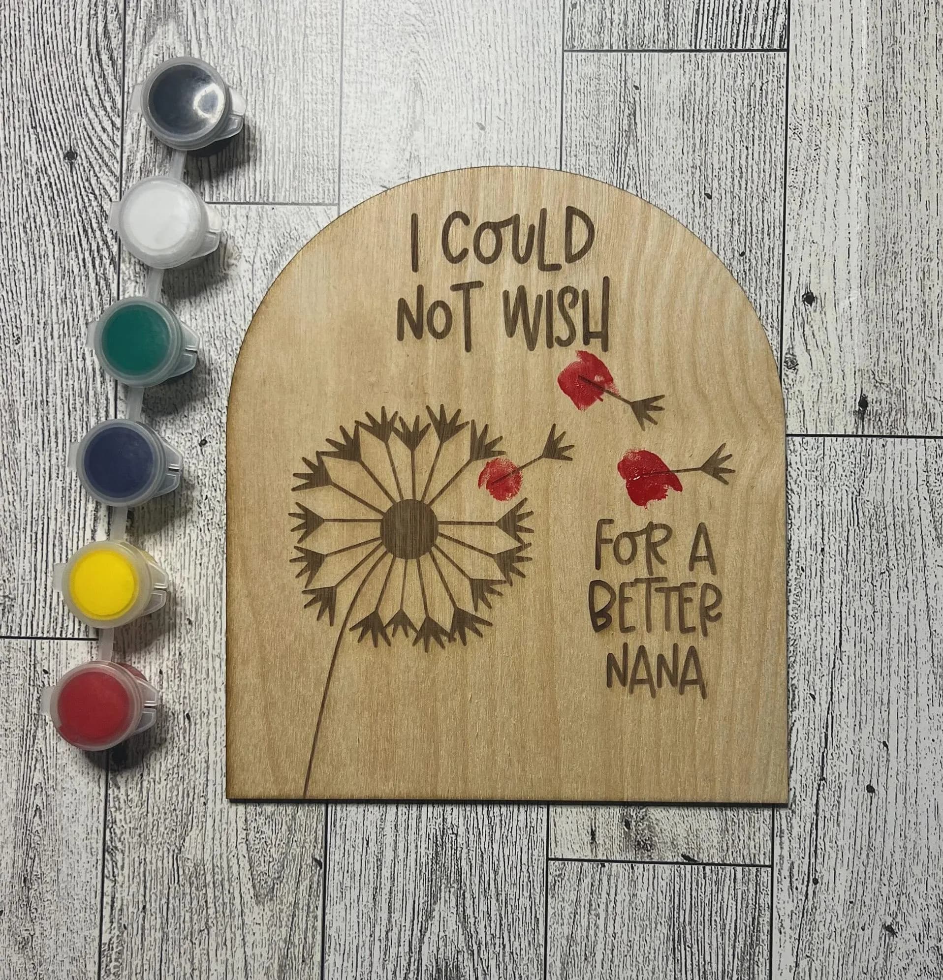 DIY Fingerprint Mother's Day Sign: Personalized Wood Keepsake