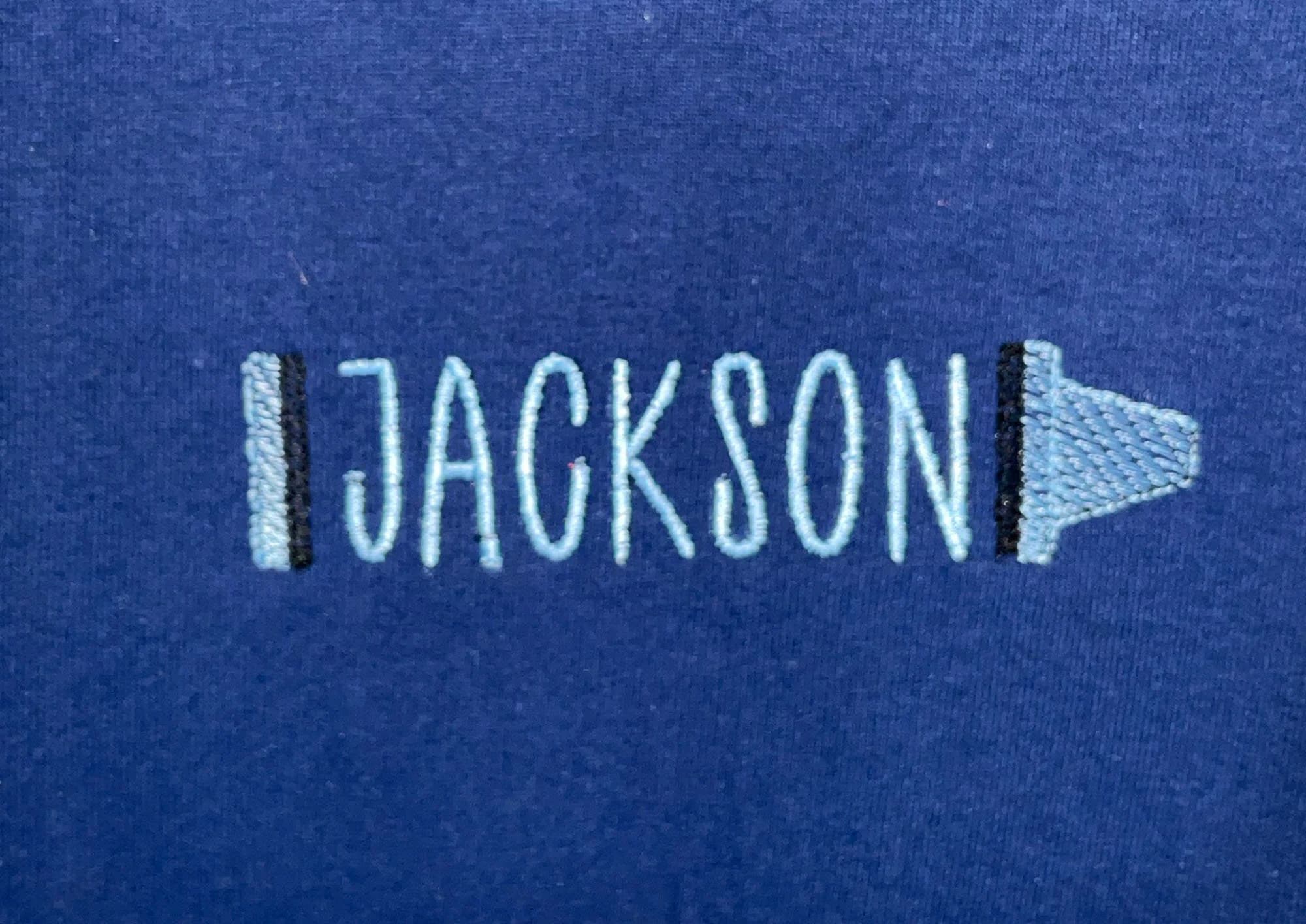 Personalized Crayon Name Embroidered Shirt: Back to School