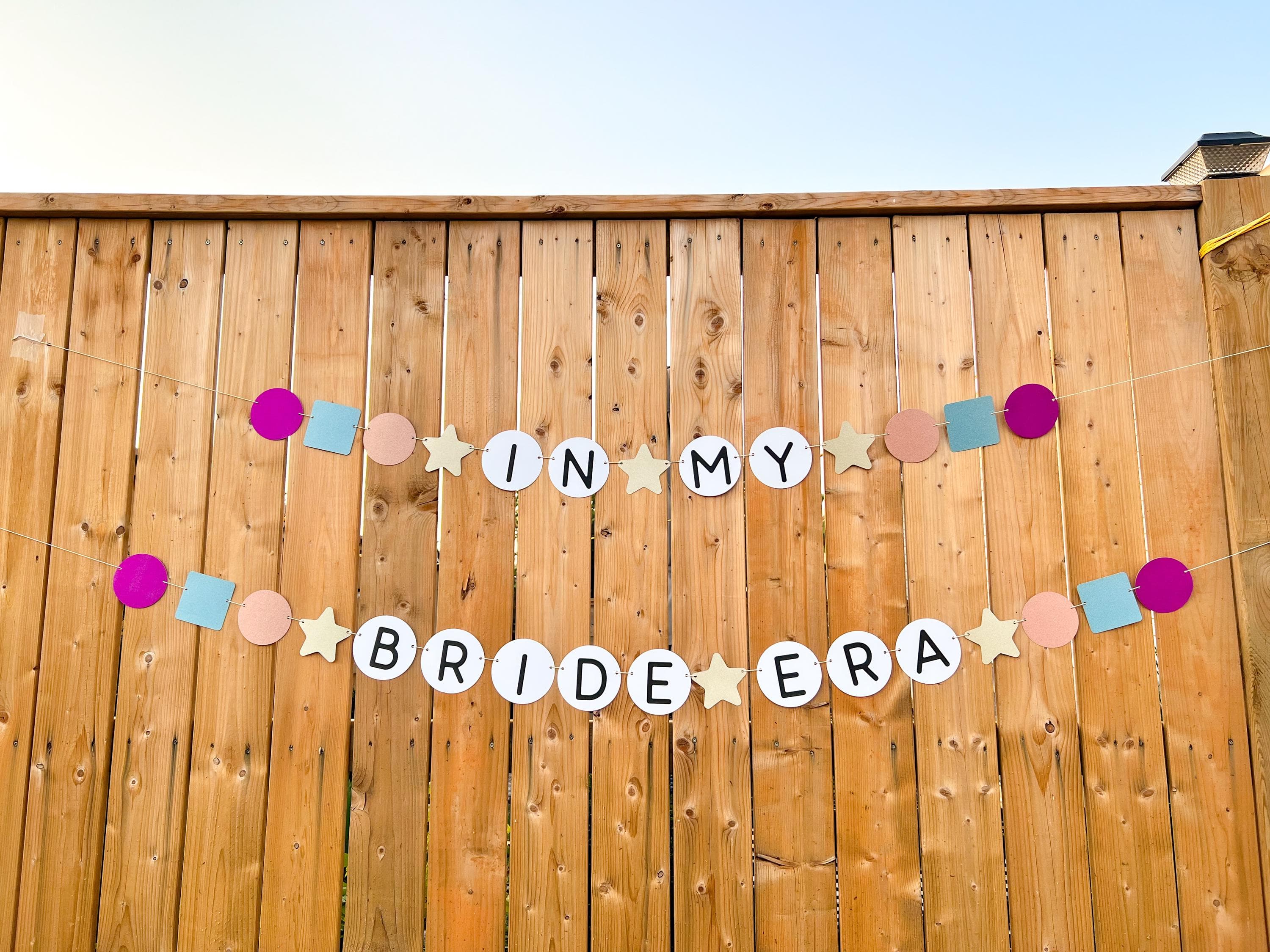 Glitter In My Bride Era Friendship Bracelet Party Banner, Taylor Friend Ship Themed Decor, Bridal Shower Decorations, Tour Party Supplies