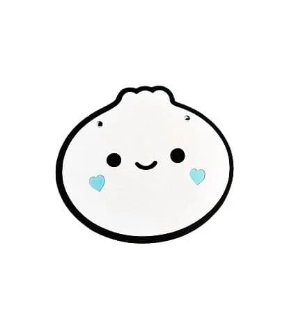 Layered Dumpling Die Cut For A Dumpling Baby Shower, Little Dumpling Party Decoration, Kawaii Asian Food Die Cut, Bao Baby Shower Party - image 3
