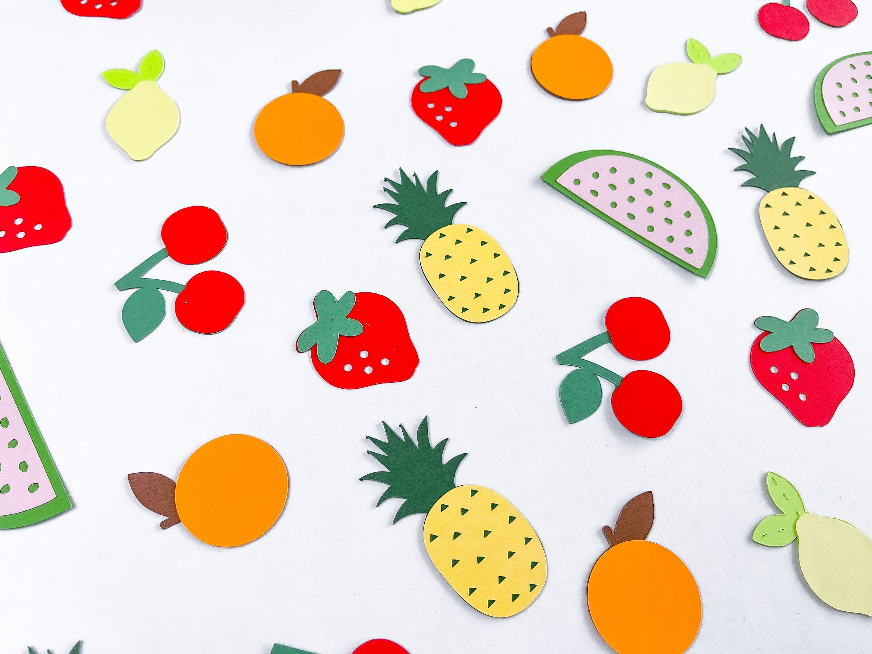 50 Piece Mixed Fruit Confetti For a Two-tti Fruty Party, Fruit Themed Party Decor, Summer Party Decoration, Baby Shower Table Confetti - image 3