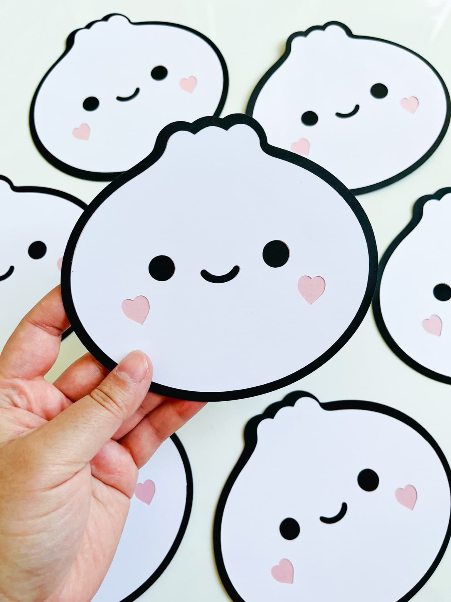 Layered Dumpling Die Cut For A Dumpling Baby Shower, Little Dumpling Party Decoration, Kawaii Asian Food Die Cut, Bao Baby Shower Party - image 5