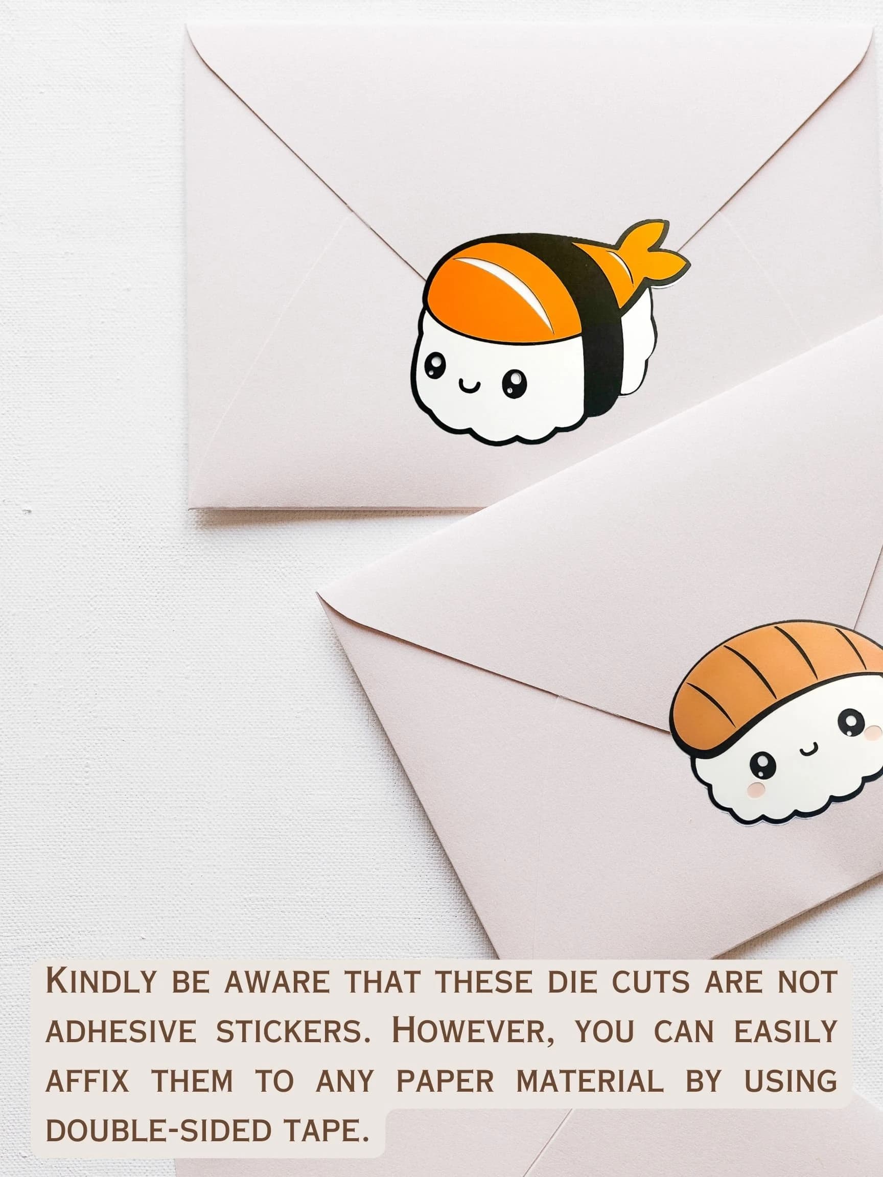 Layered Sushi Cardstock Die Cut For Kawaii Party, Sushi Baby Shower, Sushi Party Decoration, Kawaii Asian Food Die Cut - image 3