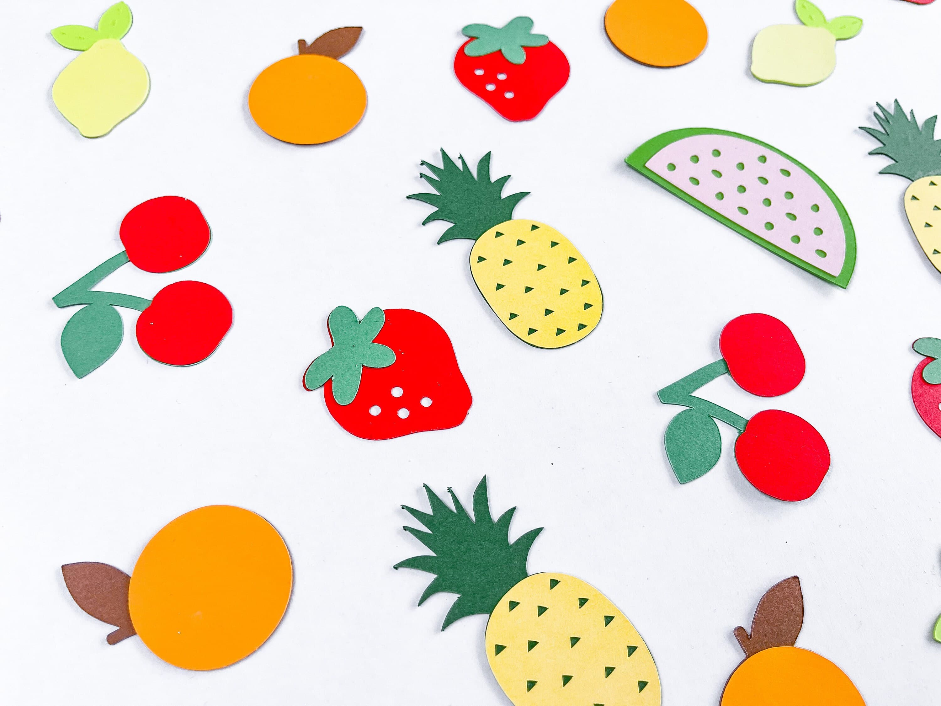 50 Piece Mixed Fruit Confetti For a Two-tti Fruty Party, Fruit Themed Party Decor, Summer Party Decoration, Baby Shower Table Confetti - image 4