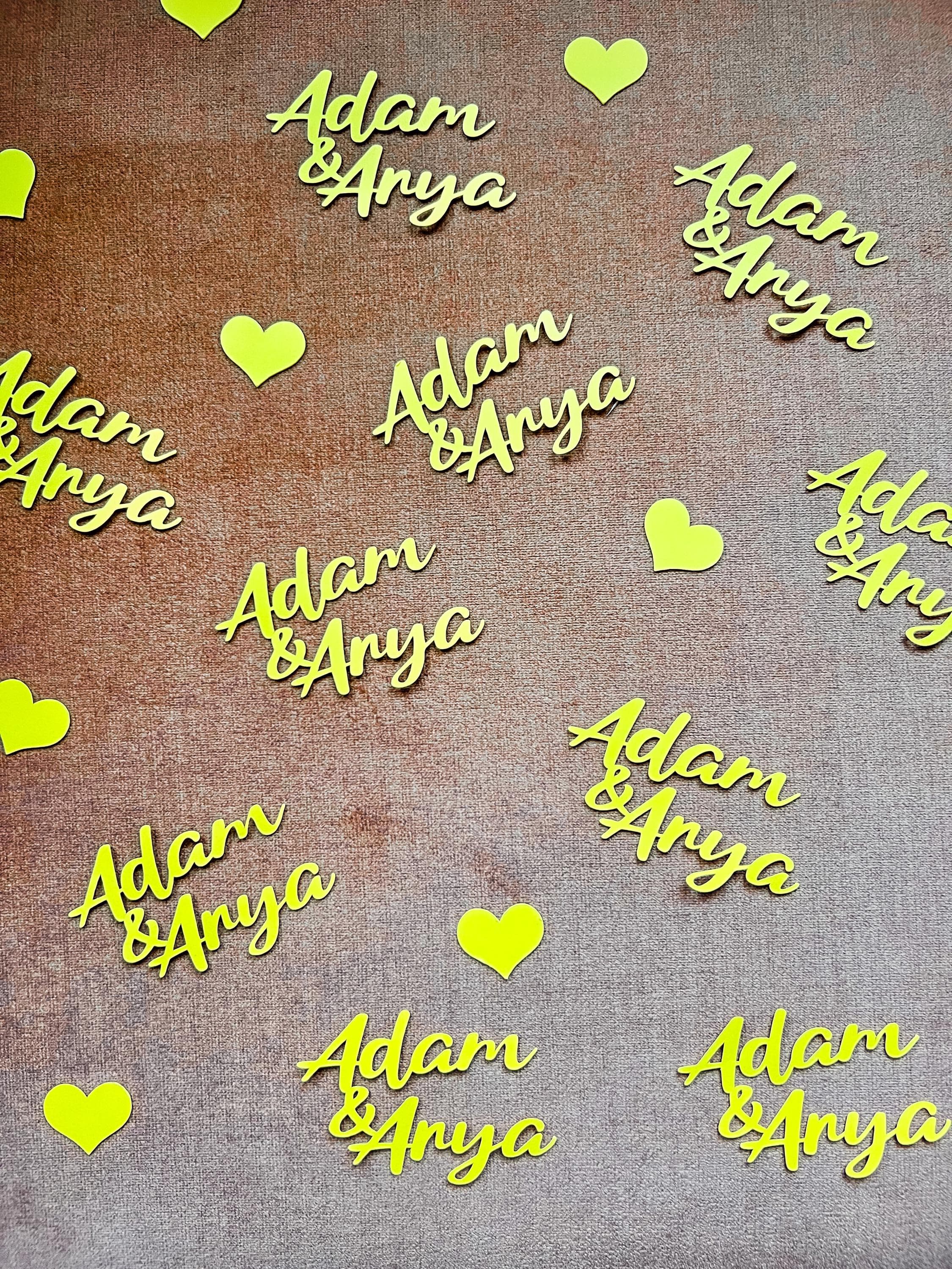 Custom Name Confetti, Engagement Party Confetti, Personalized Confetti,Bridal Shower Confetti, Wedding Table Scatter, Wedding Decorations - image 3