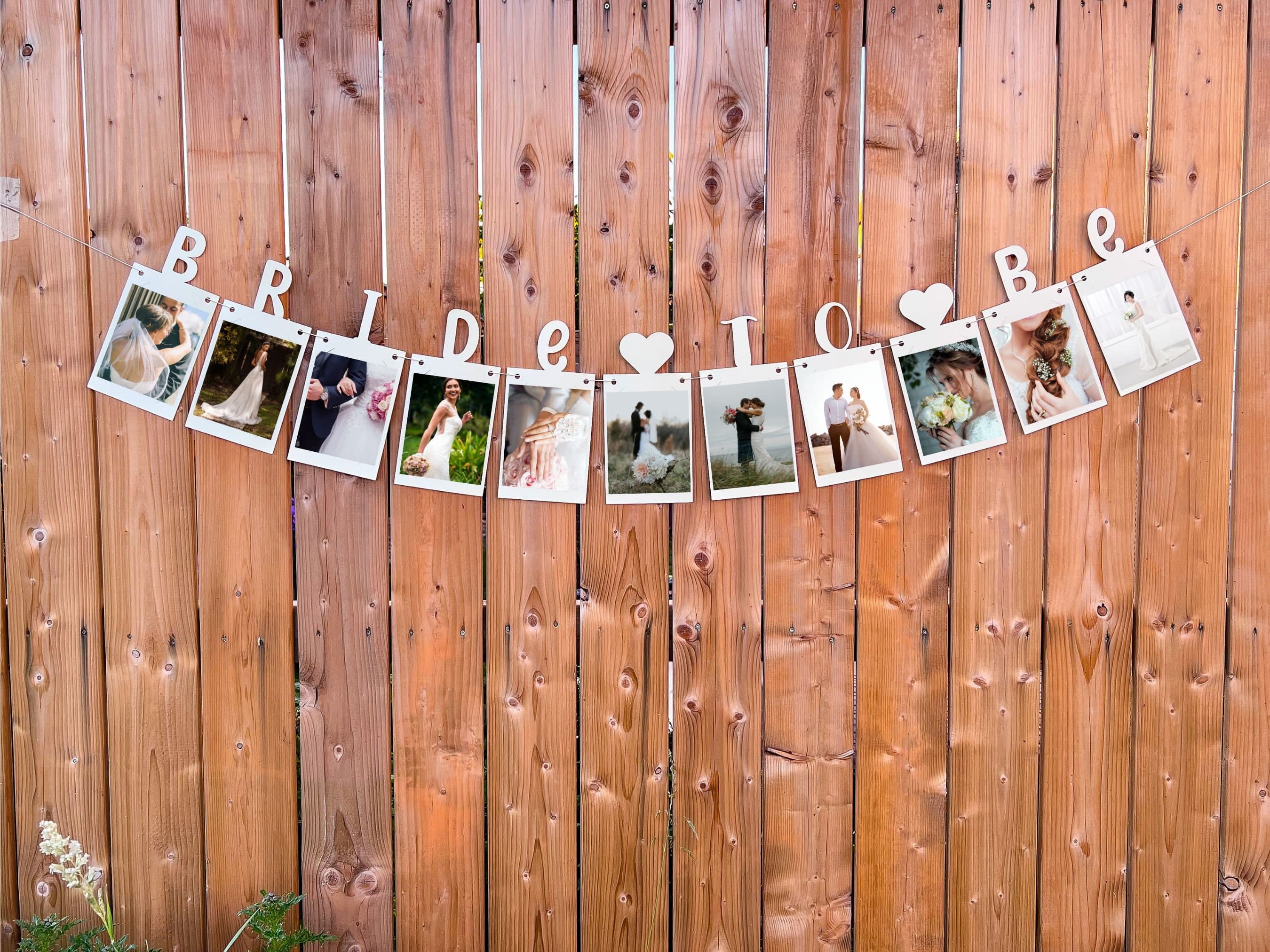 Bride To Be Photo Banner Bachelorette Party Decorations, Bridal Shower Decorations, Hen Do Party Photo Garland
