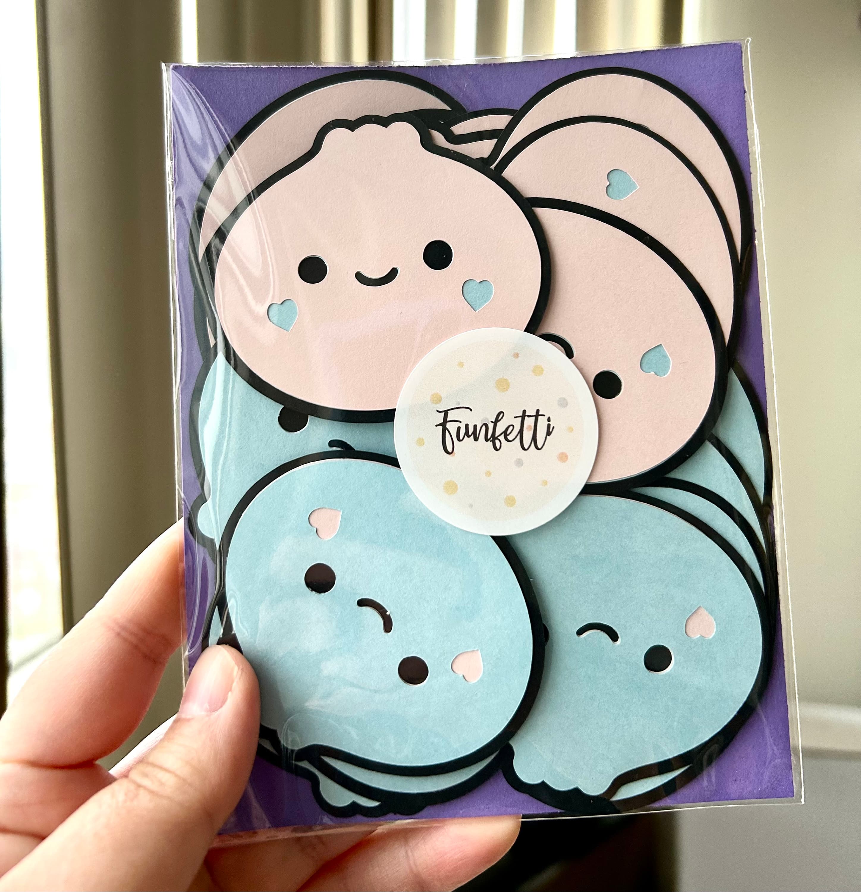 Gender Reveal Voting Cards, Layered Dumpling Die Cut For A Dumpling Gender Reveal, Boy or Girl Voting For Dumpling Gender Reveal, Pink Blue