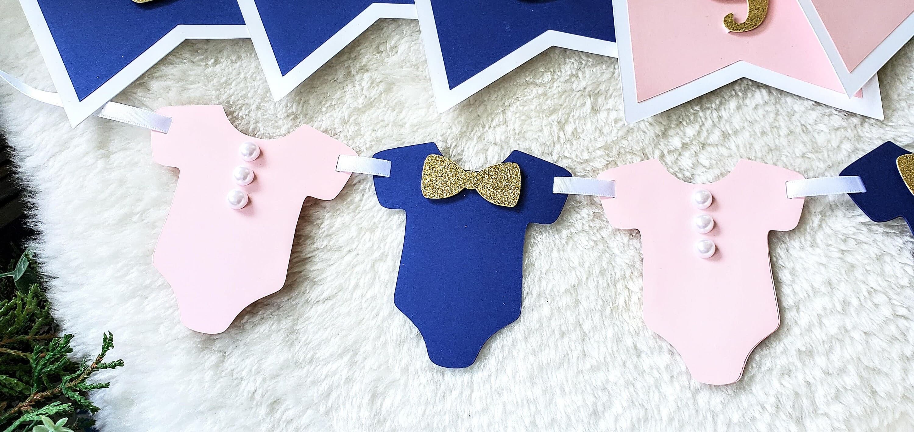 Boy Or Girl Banner, Gender Reveal Decorations, Garland for Baby Shower, Blue or Pink Neutral Garland for Gender Reveal Party - image 5
