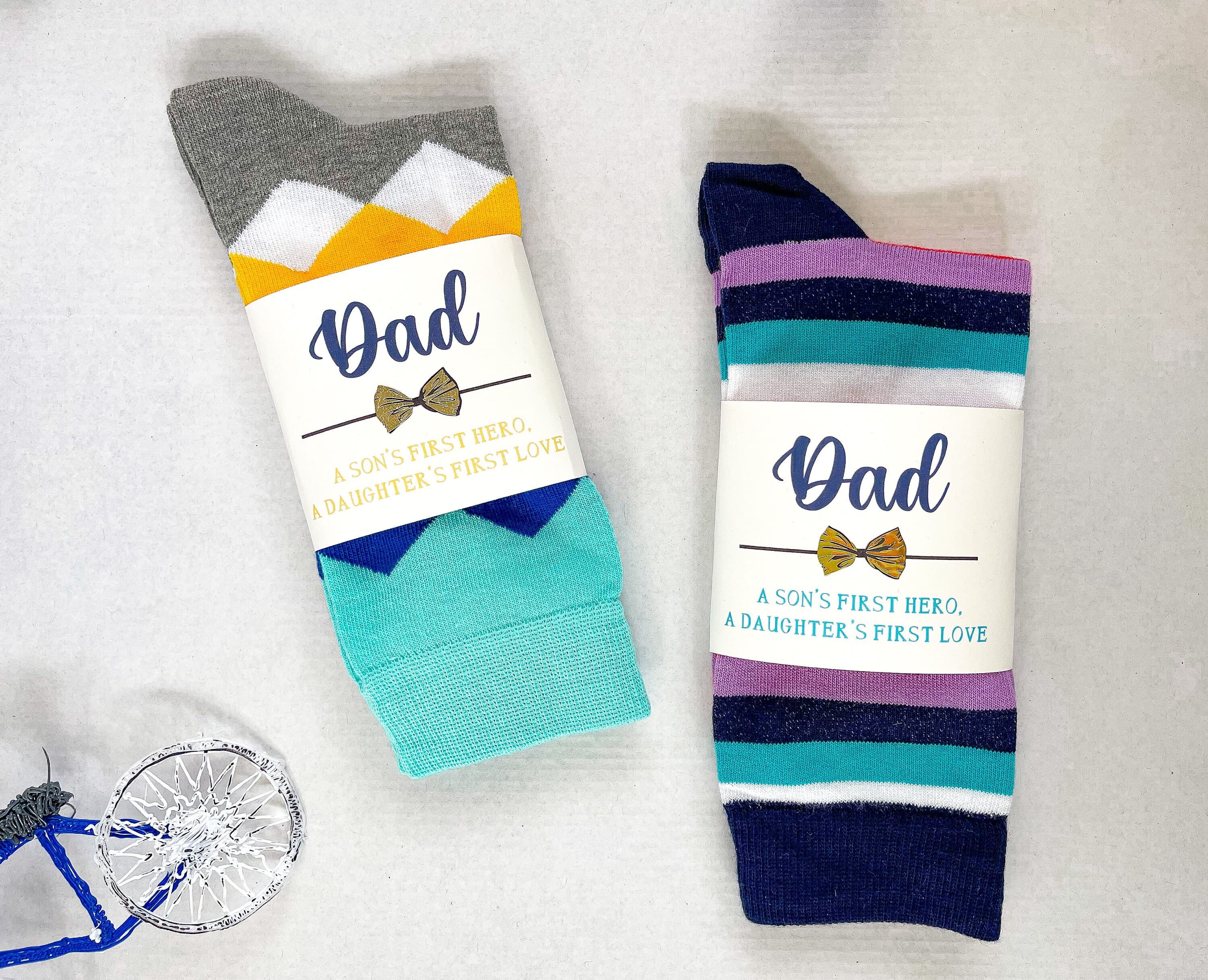 Customized Dad Socks For A Special Occasion, Personalized Father's Socks, Gifts for Dad From Daughter or Son, I Love Dad Present