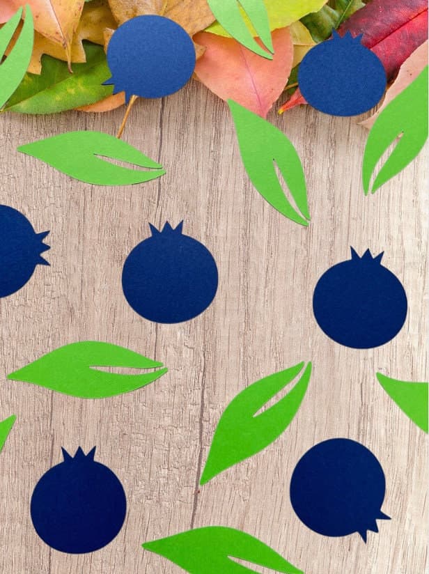 Blueberry Confetti Decoration Berry Sweet Baby, Twotti Frutti Leaves Table Party Decor, Boho Leaf Baby Shower Table Scatter - image 5