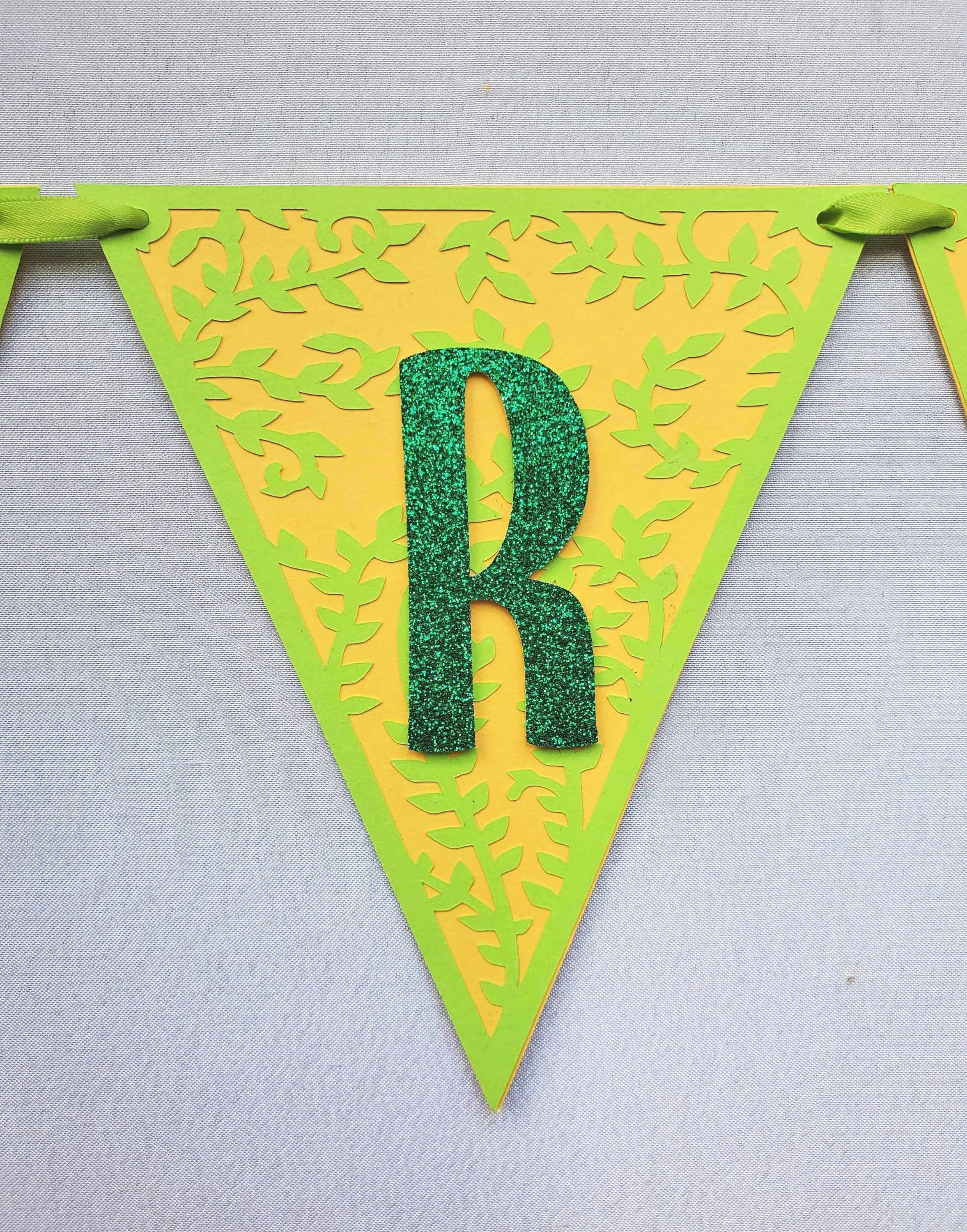 Customized Green and Yellow Banner for Mehndi Ceremony, Home Decoration for Sangeet Mehndi Dholki, Wall Hanging Decor for Mehendi Night - image 5