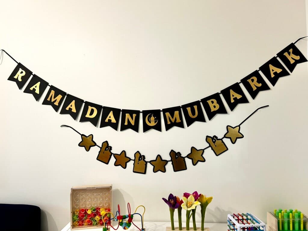 Ramadan Eid Decoration Muslim Eid Mubarak Banner Modern Ramadan Decor Mosque Banner - image 4