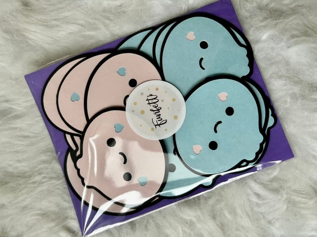 Gender Reveal Voting Cards, Layered Dumpling Die Cut For A Dumpling Gender Reveal, Boy or Girl Voting For Dumpling Gender Reveal, Pink Blue - image 3