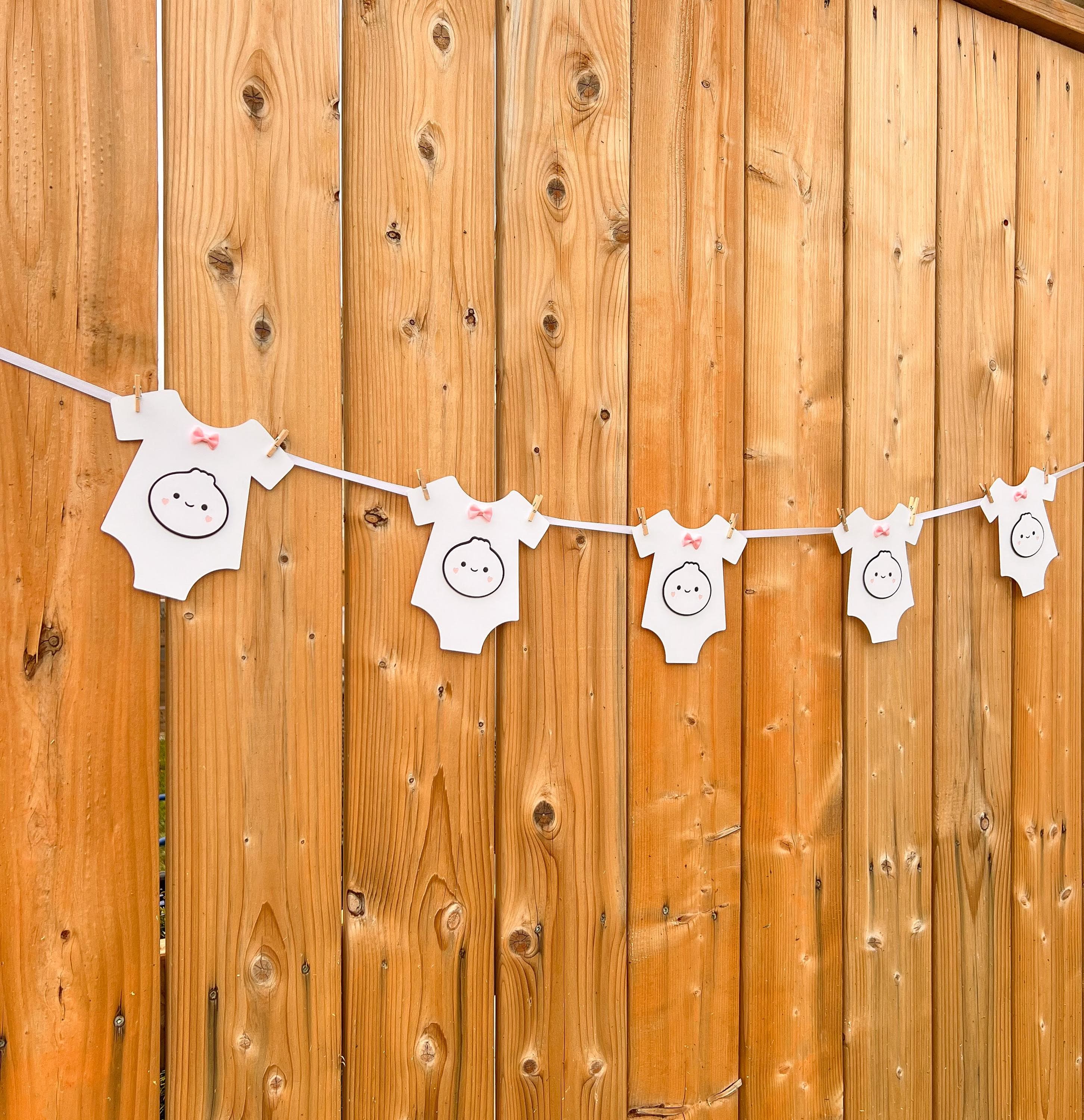 Dumpling Banner For A Dumpling Baby Shower Little Dumpling Party Decoration, Kawaii Asian Food Bao  Party, Boy or Girl BabyShower Backdrop - image 5