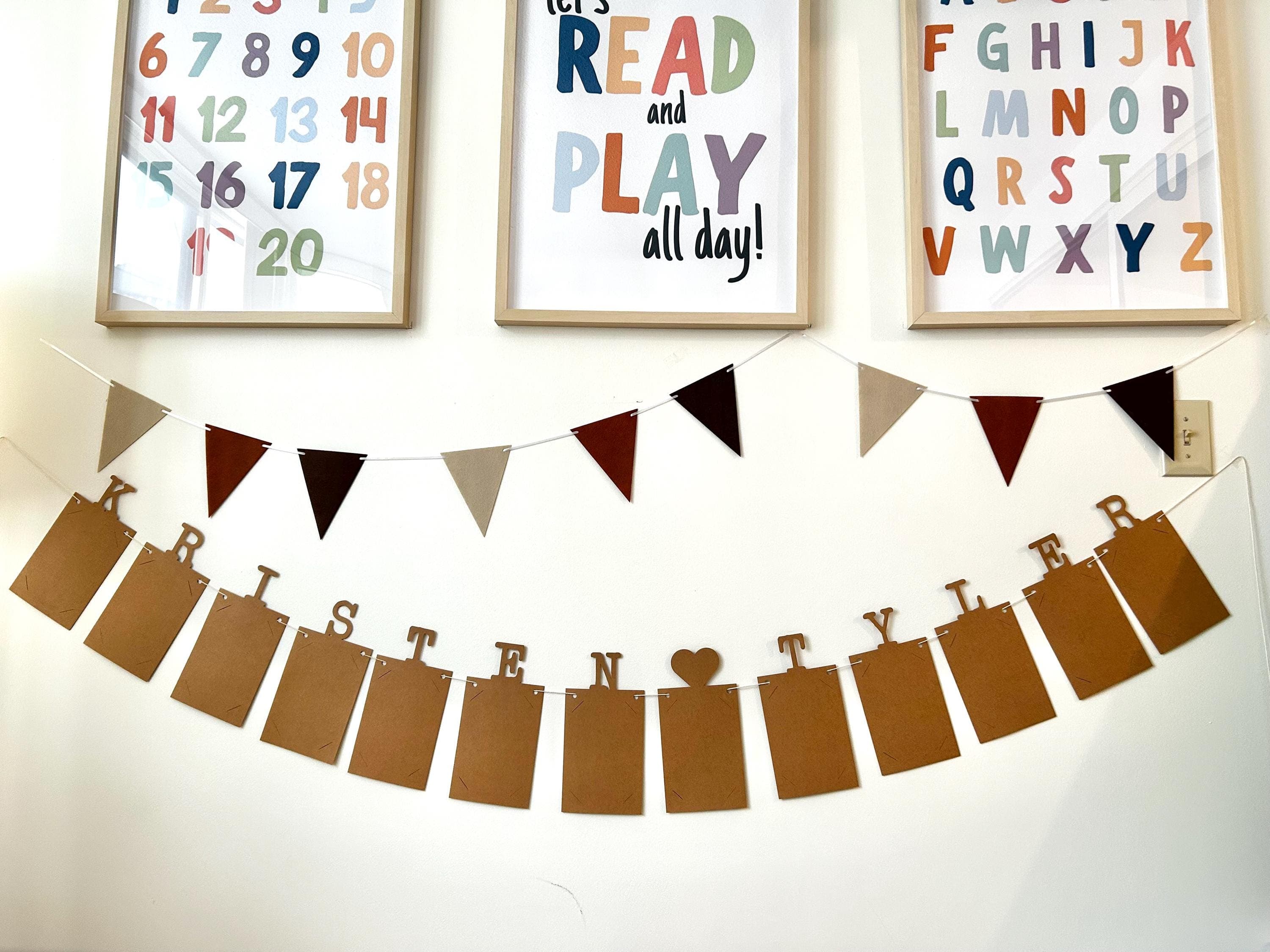 Custom Name Photo Banner for Couple, Personalized Wedding Photo Garland, Engagement Party Decor, Bridal Shower Banner