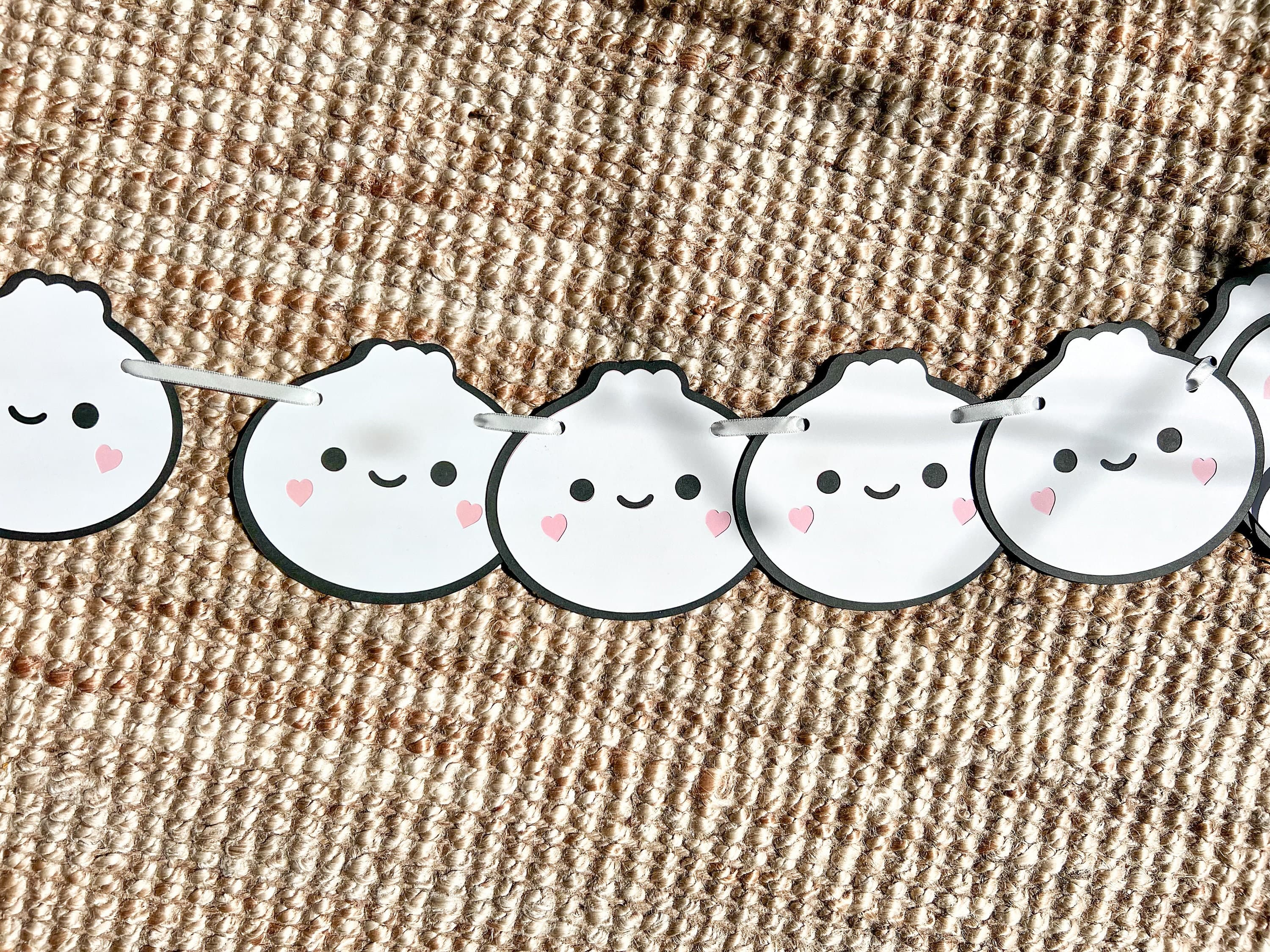 Dumpling Banner For Bao Baby Shower Decorations, Kawaii Bao Dimsum, Little Dumpling Decorations, Cute Dumplings Gift Kawaii Dimsum Gyoza - image 3