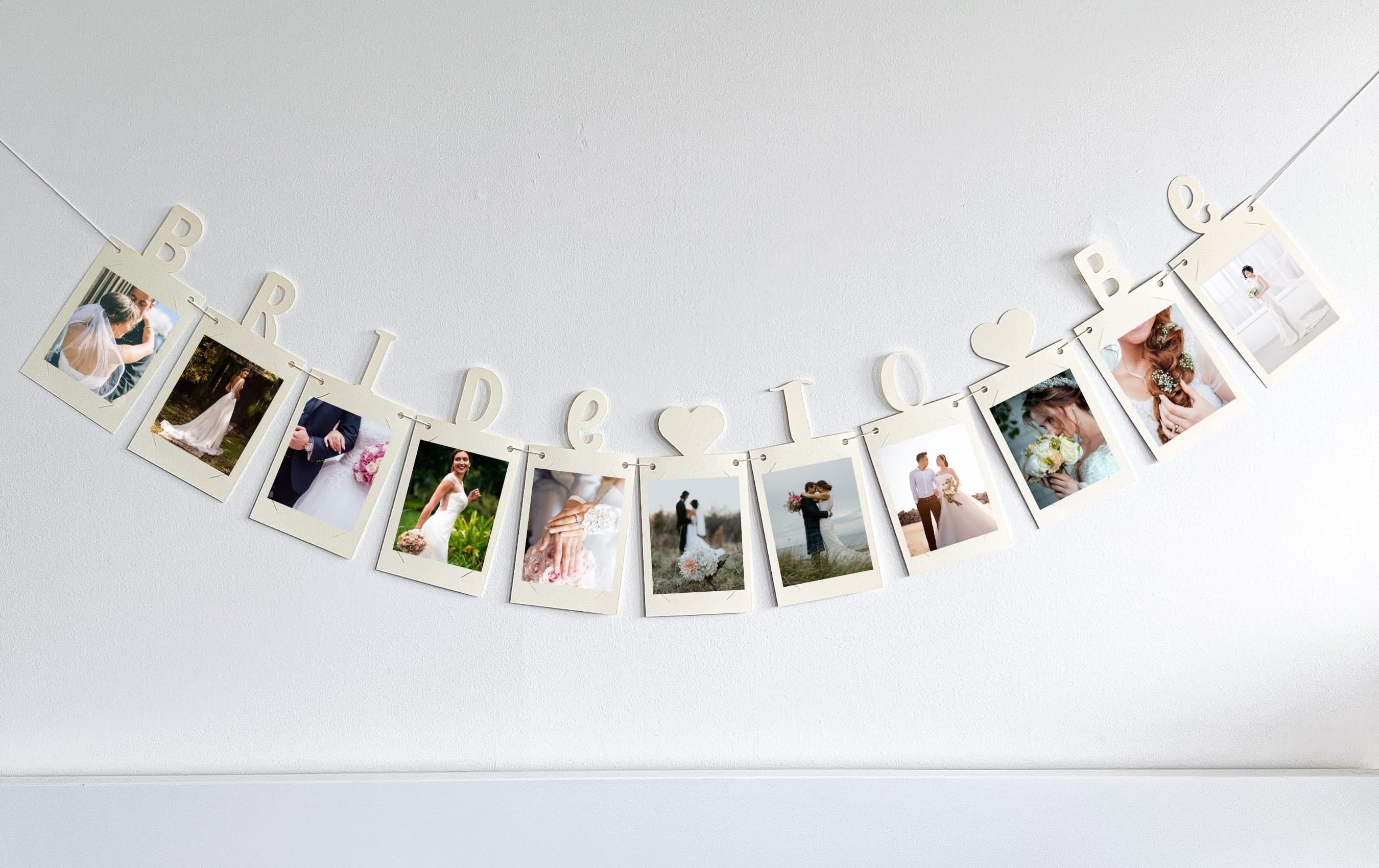 Bride To Be Photo Banner Bachelorette Party Decorations, Bridal Shower Decorations, Hen Do Party Photo Garland - image 4