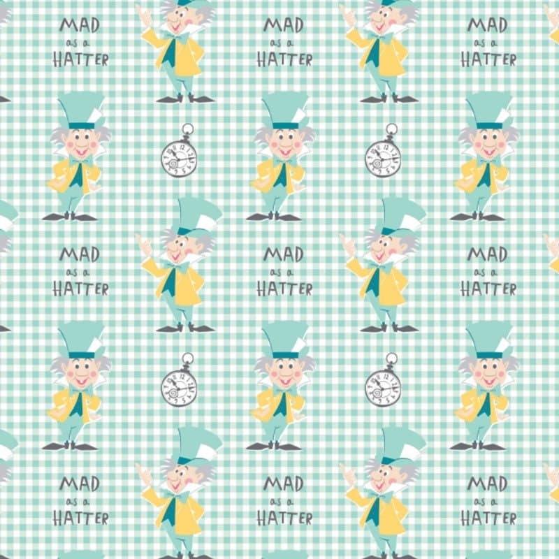 Alice in Wonderland Fabric - Disney Fabric by the Yard - Mad as a Hatter - Camelot 85020205-2