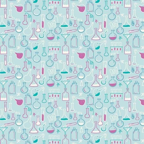 Science Cotton Fabric by the Yard - Rocket Science Perfect Chemistry - Art Gallery RKS-95413