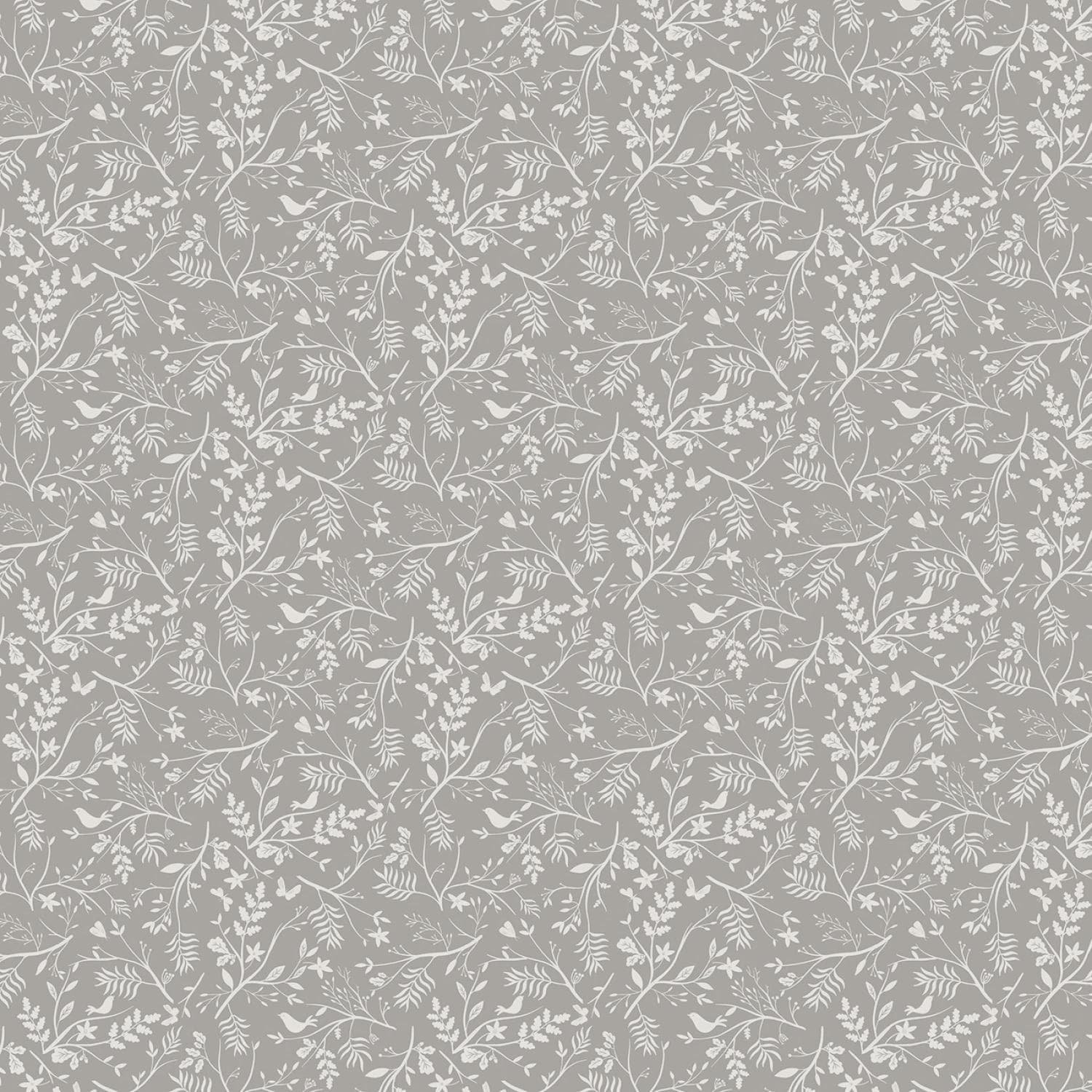 Woodland Cotton Fabric by the Yard - Floral Forest Branches Paloma - Faye Nye for Dear Stella DFN3442-PALOMA