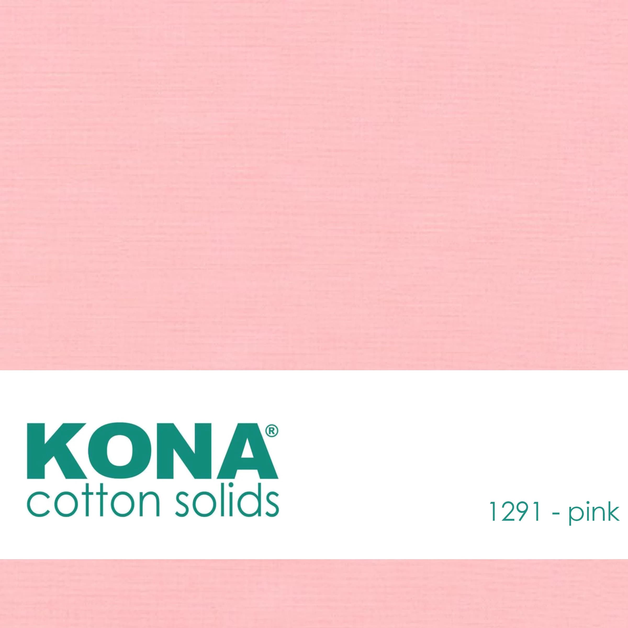 Kona Cotton Fabric by the Yard - 1291 Pink
