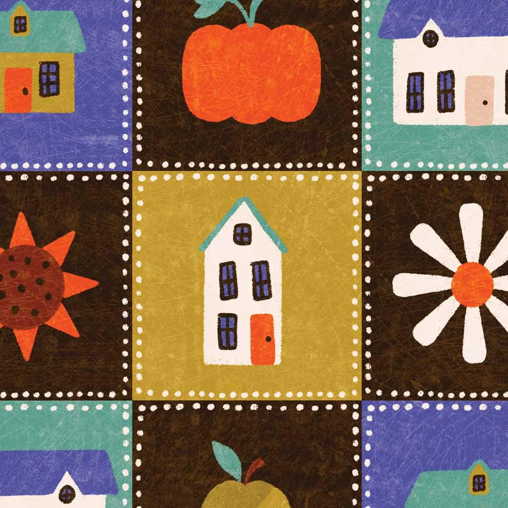 Halloween Organic Cotton Fabric by the Yard - Sleepy Hollows Morrigan - Cloud9 228166