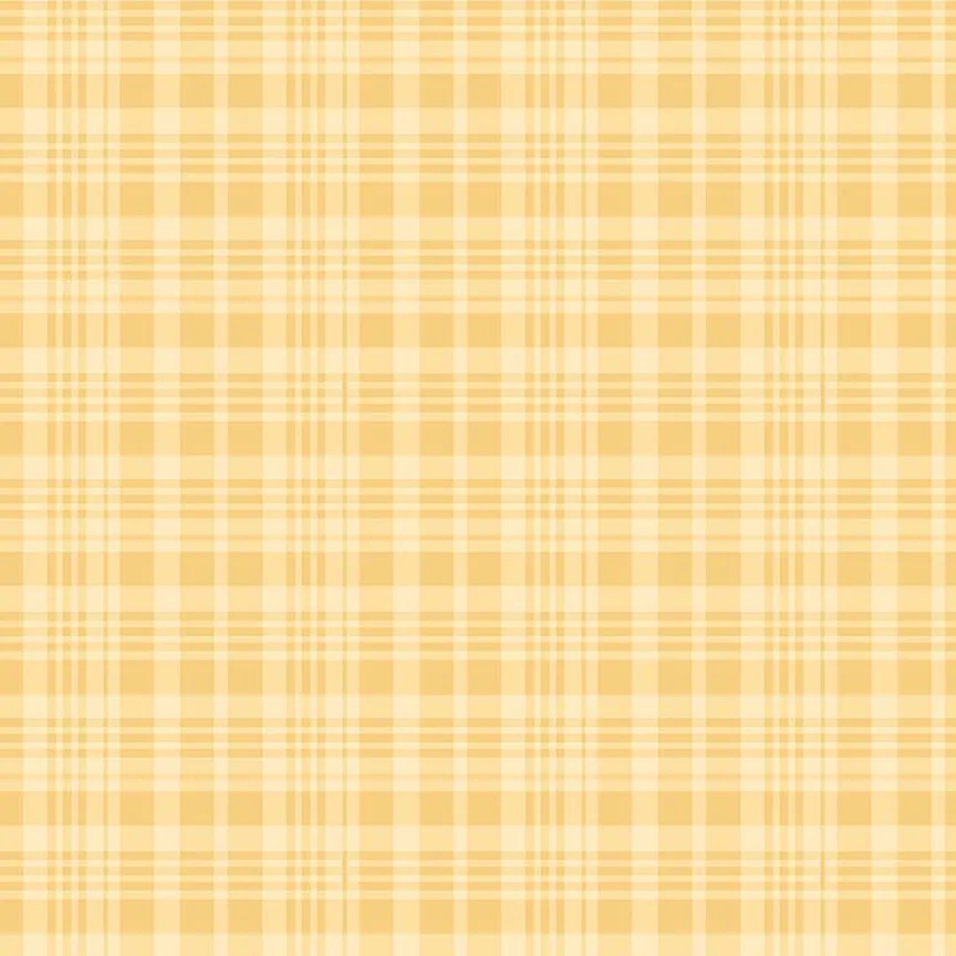Plaid Cotton Fabric by the Yard - Winnie the Pooh Plaid Yellow - Echo Park Paper Co. for Riley Blake C17005-YELLOW