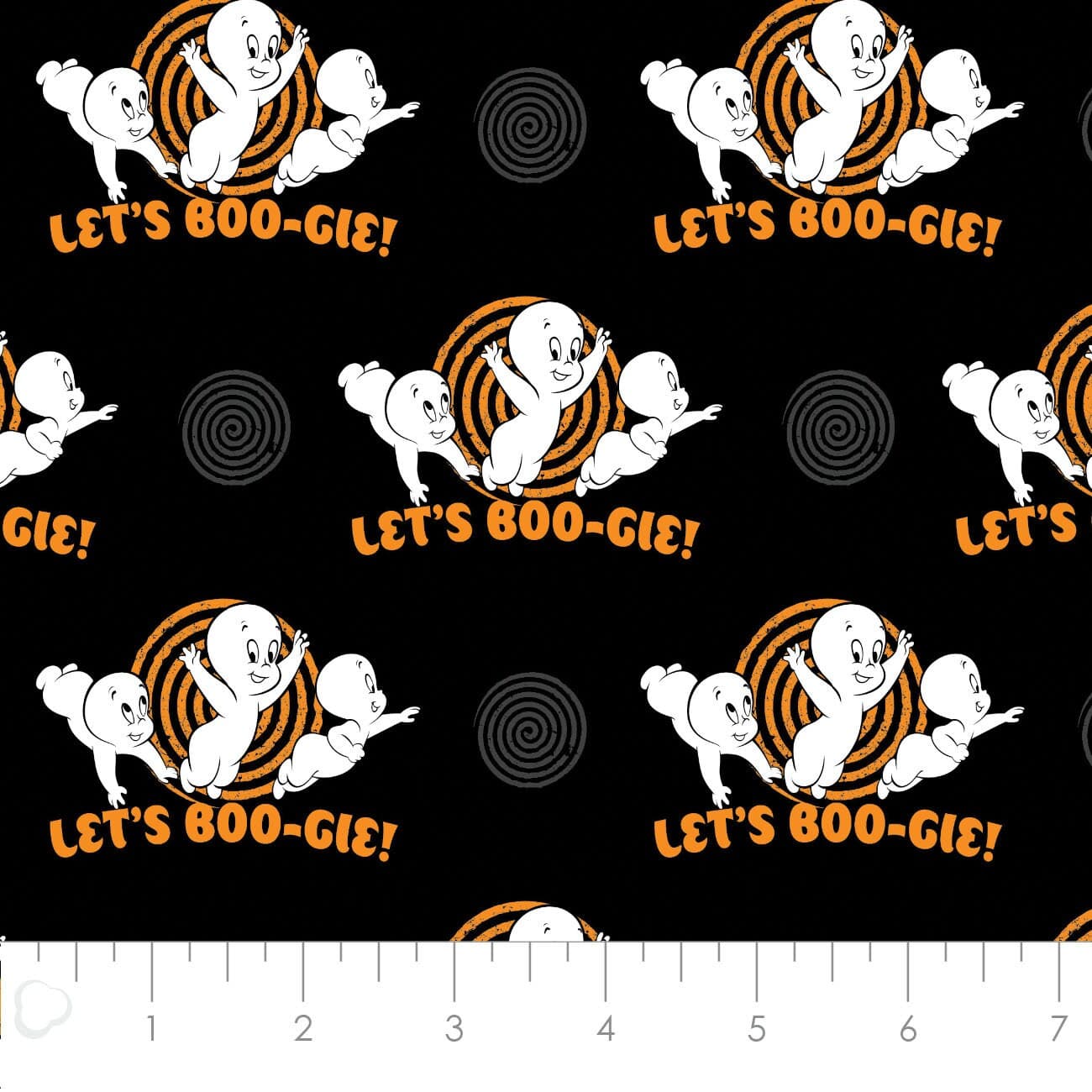Casper Cotton Fabric by the Yard - Character Halloween Casper Let's Boo-gie - Camelot 96390105-2 - image 3