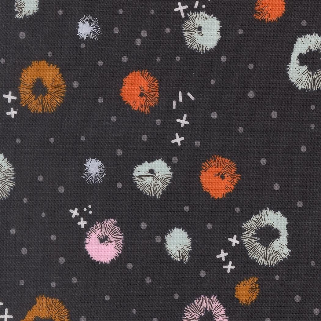 Modern Cotton Fabric by the Yard - Balisong Blossom Midnight - Zen Chic for Moda 11662-12