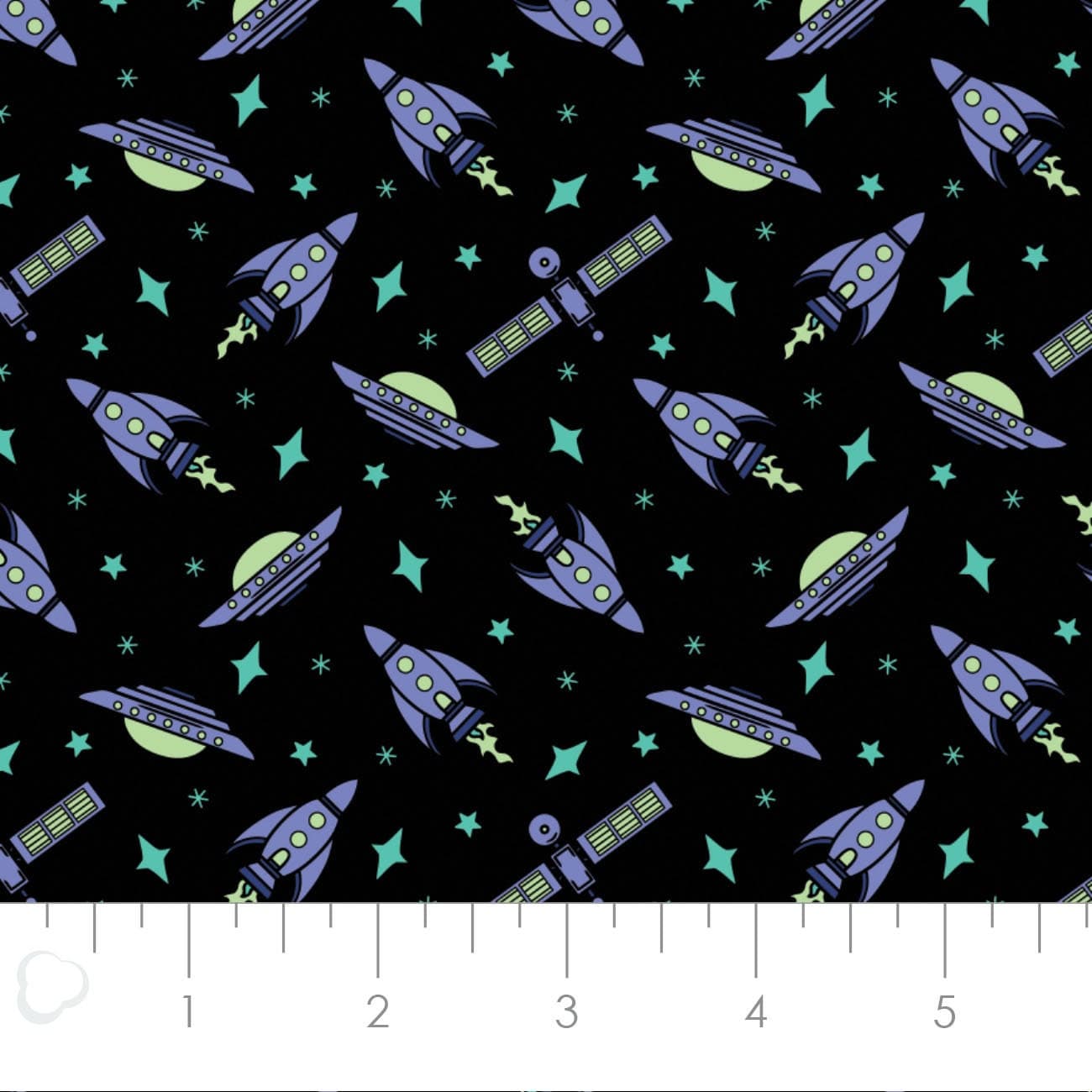 Alien Cotton Fabric by the Yard - I Want to Believe Space Exploration in Black - Camelot 21210502-1 - image 3