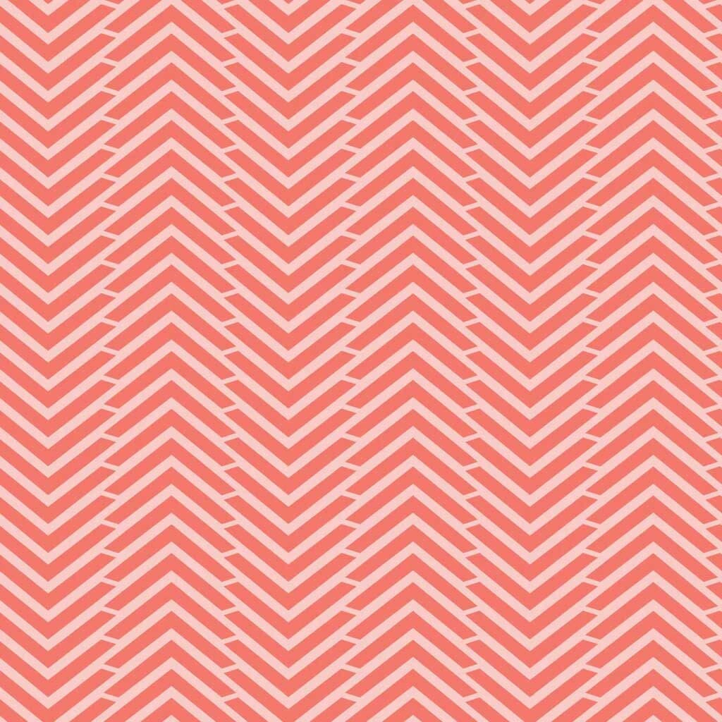 Herringbone Cotton Fabric by the Yard - Mixology Herringbone Grapefruit - Camelot 2144-0030