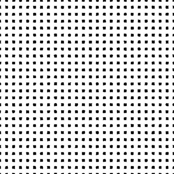 Black and White Cotton Fabric by the Yard - Century Black on White Small Squares - Andover A-9682-L