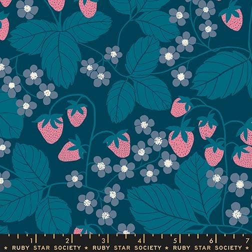 Modern Cotton Fabric by the Yard - Reimagined Landscapes Strawberry Field Galaxy - Jen Hewett for Ruby Star Society RS6054-16 - image 3