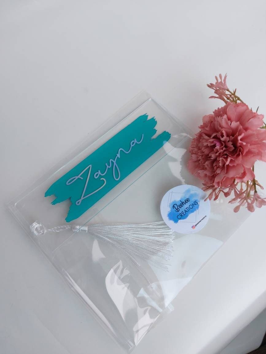 Personalised acrylic bookmarks,customized bookmarks,name bookmarks , - image 4