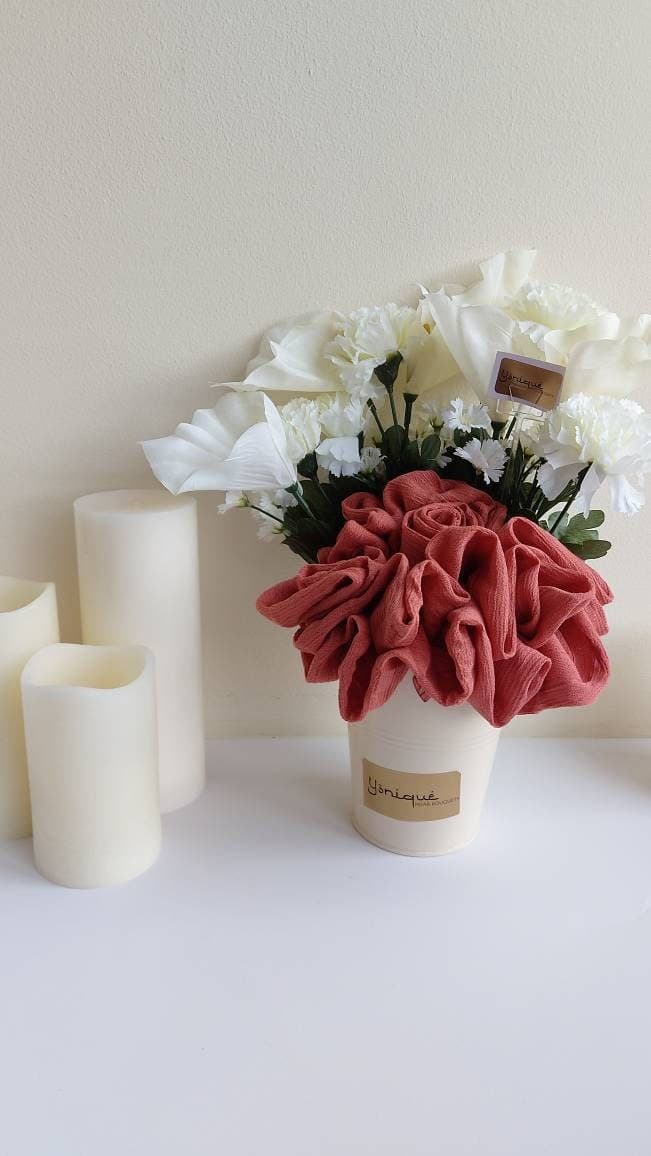 Giftbox hijabbox Hijab Bouquet Flower Gift Thank You Congratulations Wedding Engagement Eid Umrah Birthday Mother's Day hamper bespoke gifts - image 4
