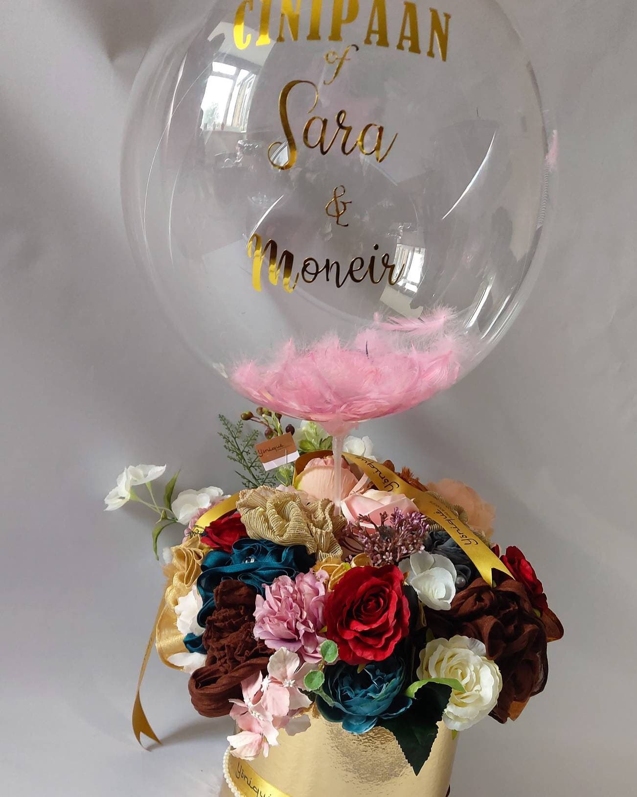 Scarf Hijab Bouquet Flower Gift Thank You Congratulations Wedding Engagement Eid Hajj Umrah Birthday Mother's Day gift hamper hijab box - image 4