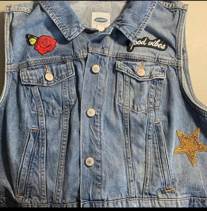 Good Vibes Denim Women’s Vest - XL