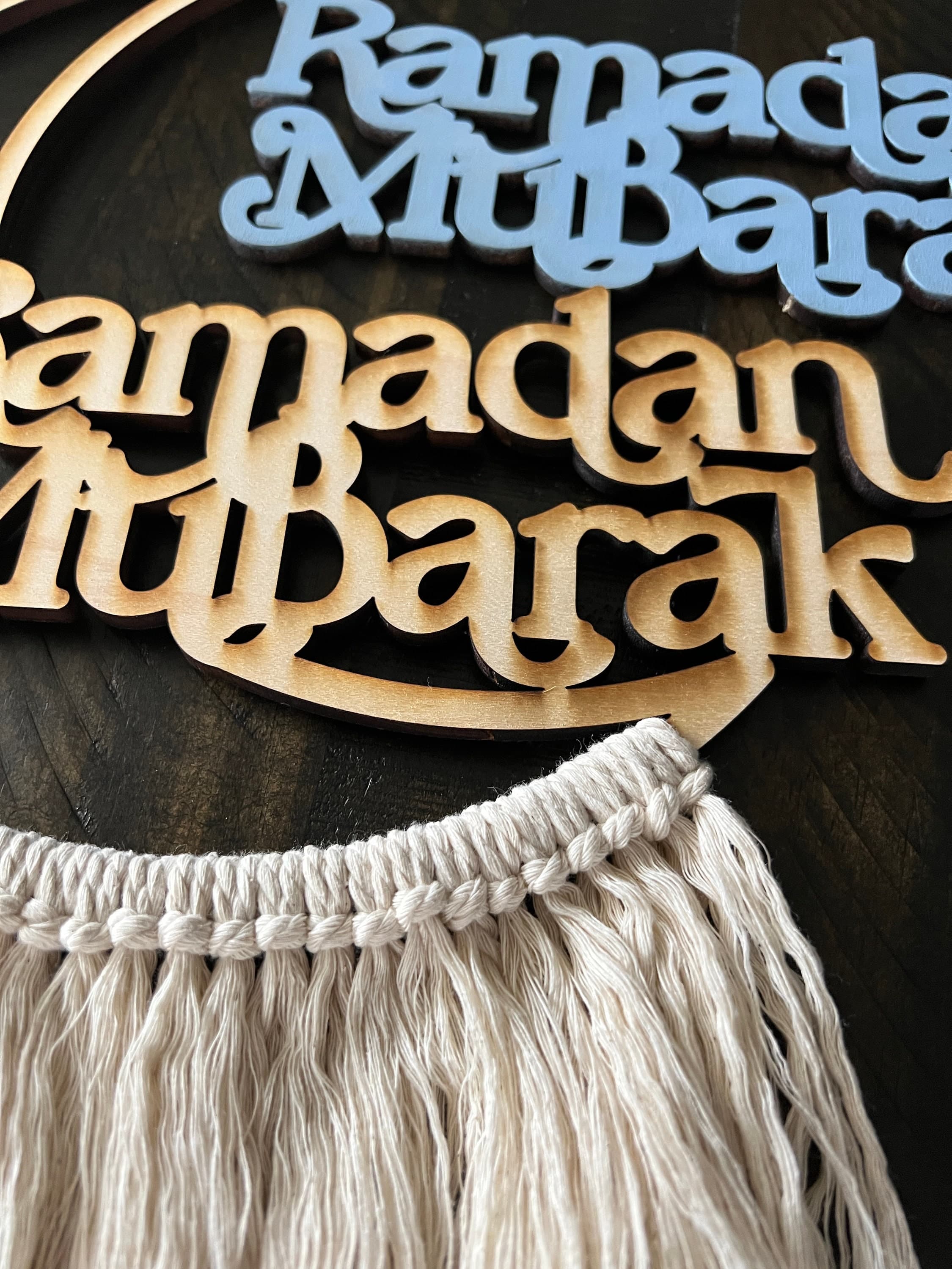 Rope Fringe Ramadan Mubarak Decoration Eid Mubarak Eid Decoration Muslim Gift DIY Craft - image 5