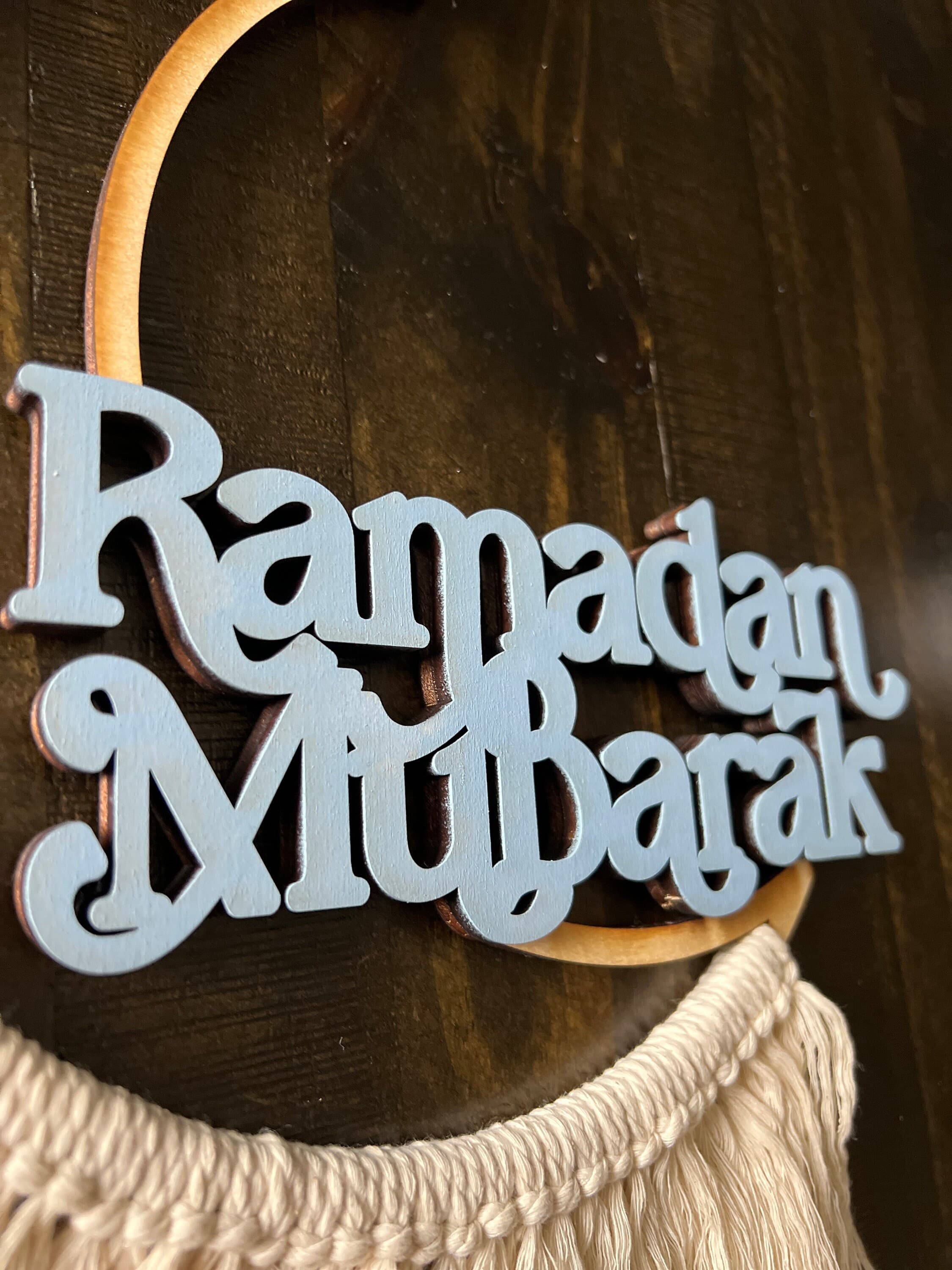 Rope Fringe Ramadan Mubarak Decoration Eid Mubarak Eid Decoration Muslim Gift DIY Craft - image 4