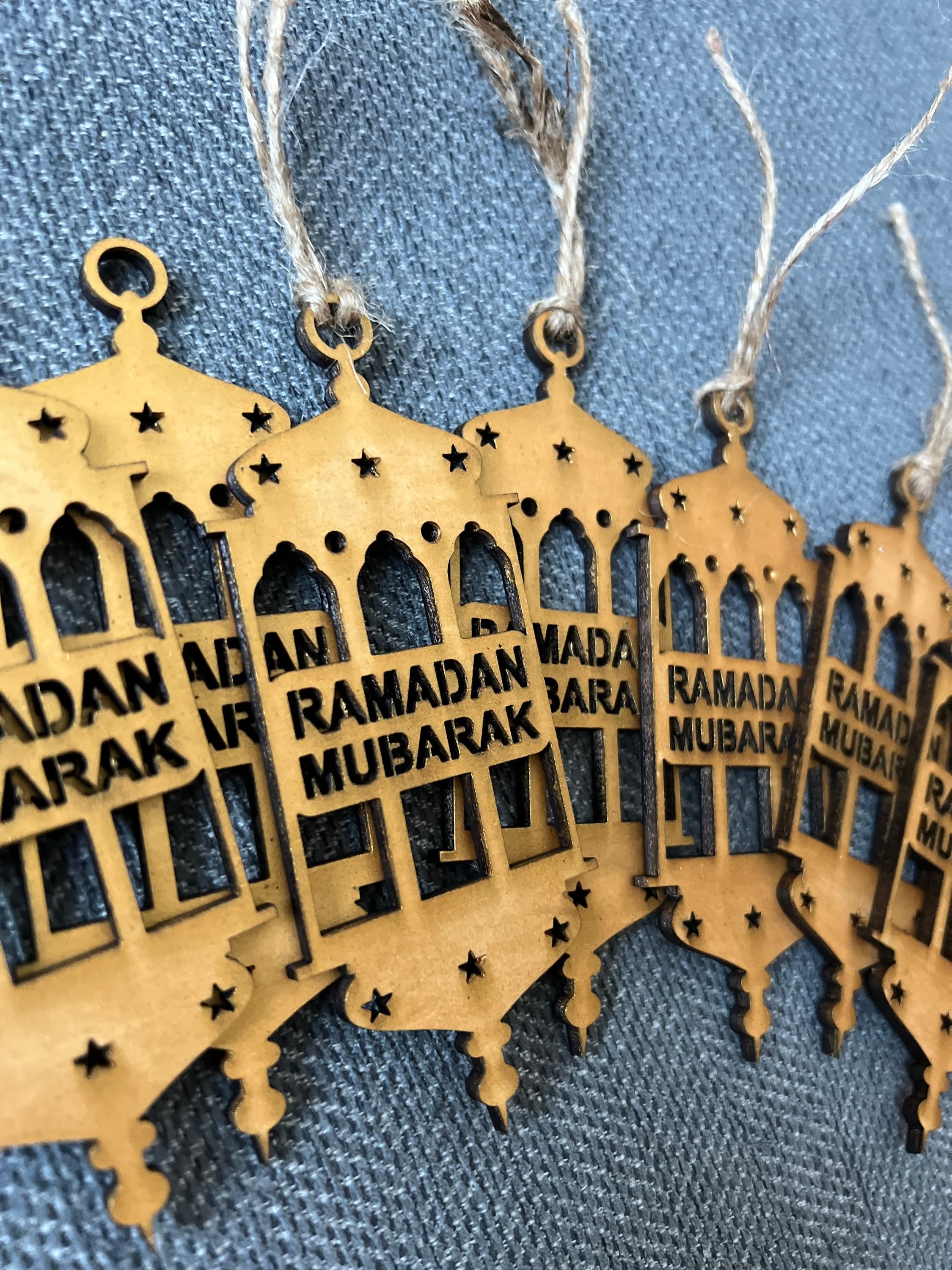 Wood Ramadan Mubarak Decoration, Eid Mubarak Decorations Banner, Ramadan Mubarak Lantern. - image 5